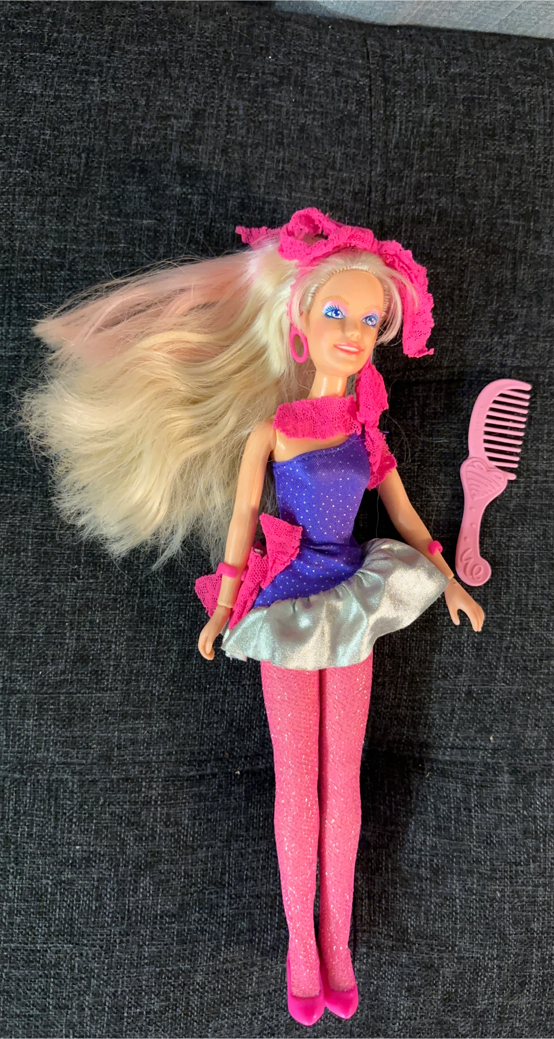 Jem and the Holograms Rock 'n Curl Jem Doll Hasbro 1986 thumbnail