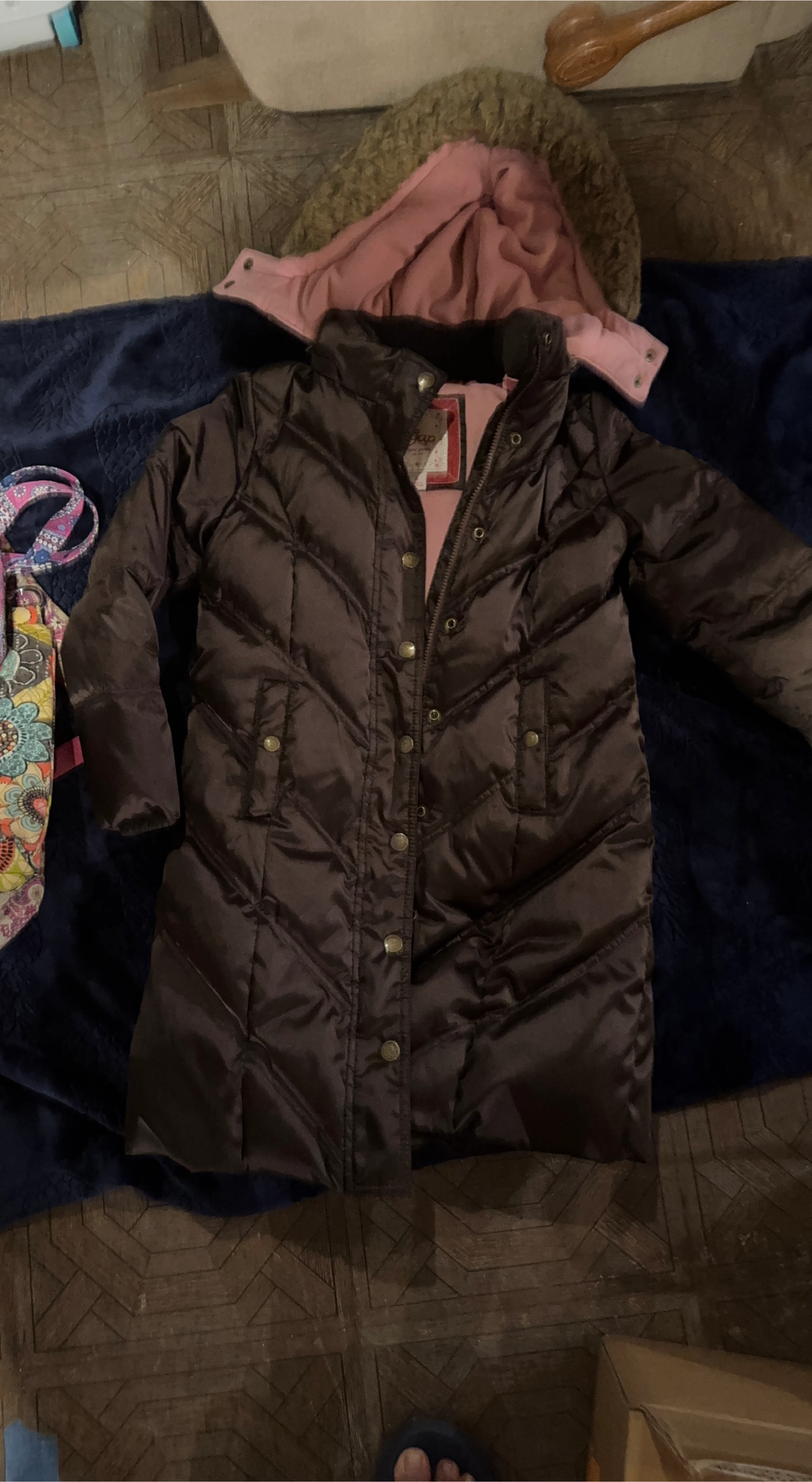 GAP Brown Puffer Coat thumbnail