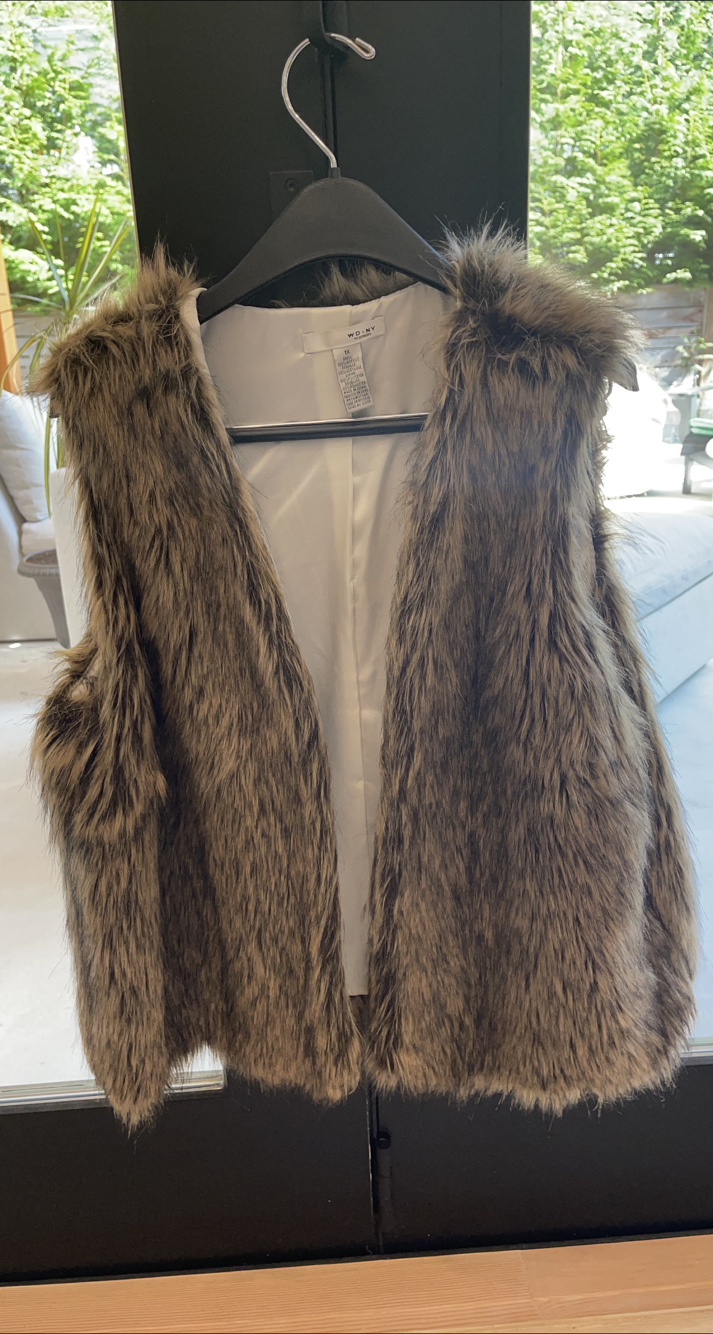 WD.NY Faux Fur Vest - Size 1X thumbnail