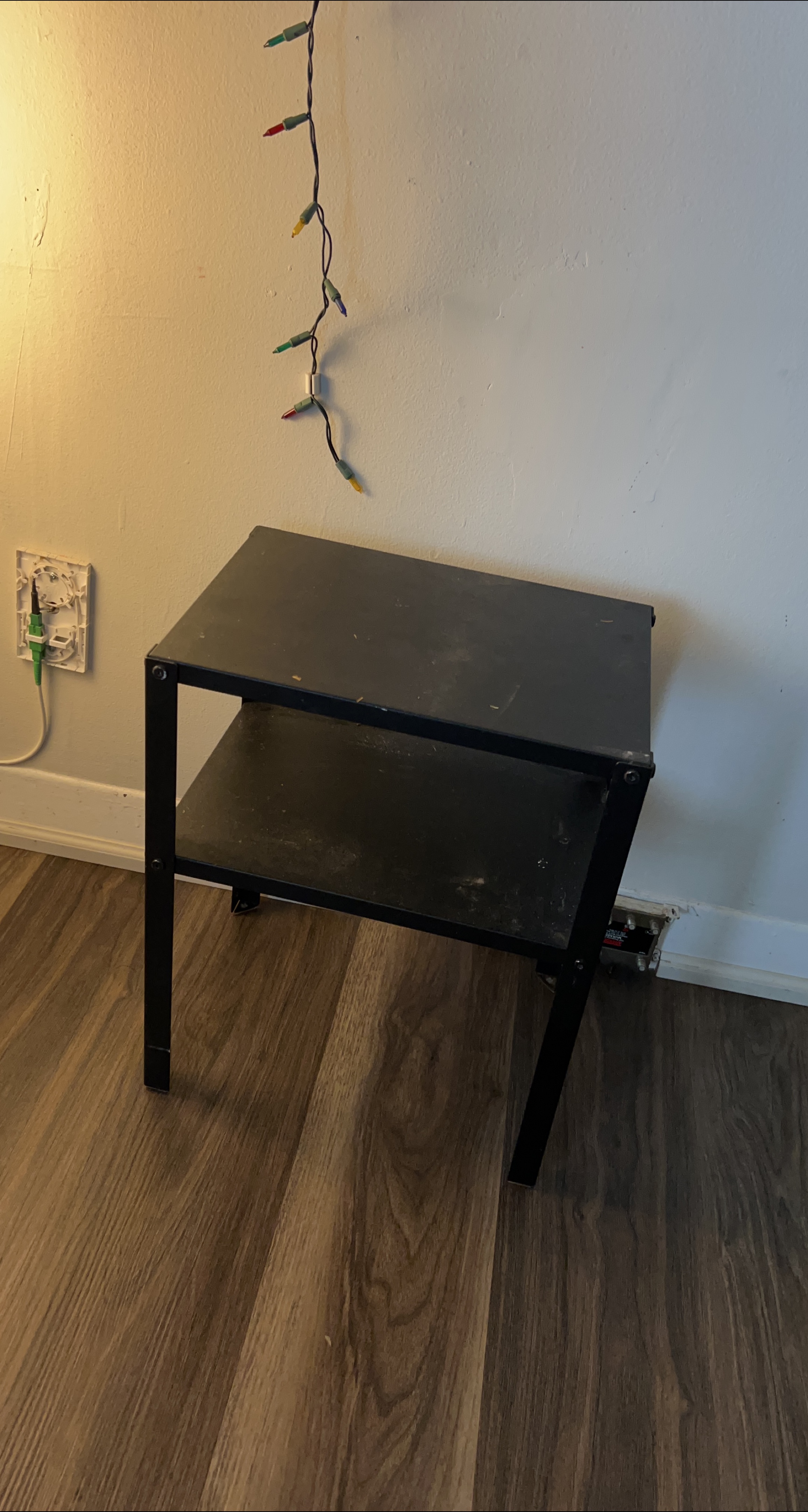 Black Metal Side Table with Shelf image indicator(1)