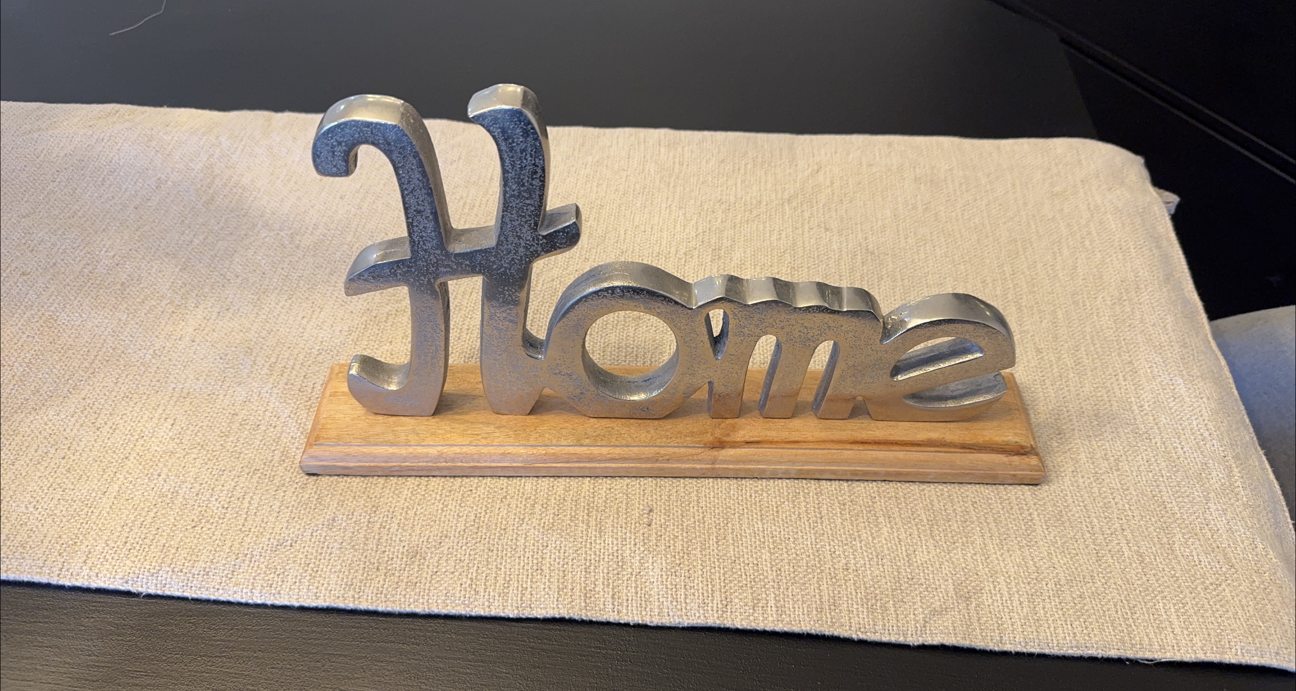 Silver 'Home' Decorative Sign thumbnail