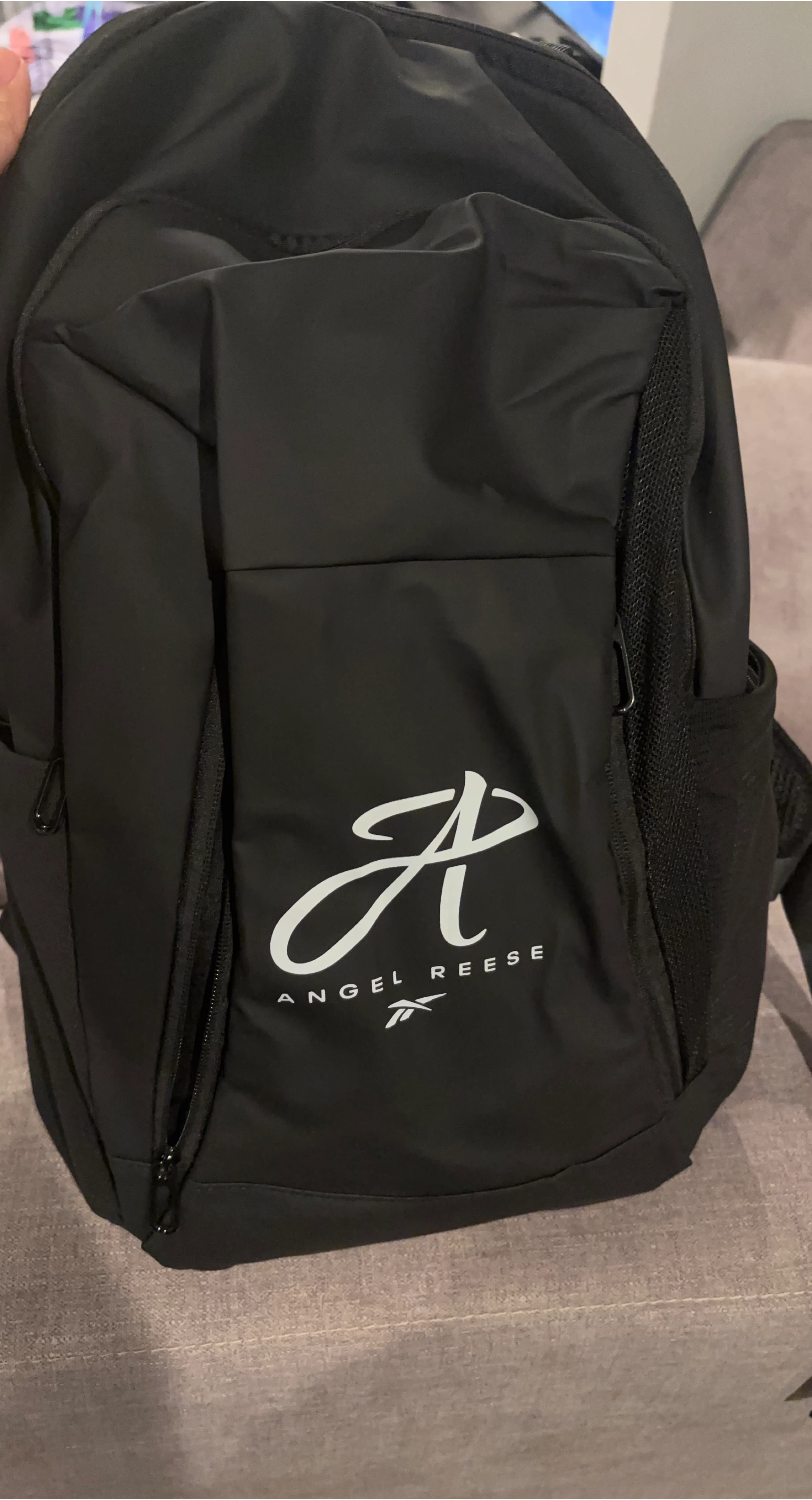 Reebok Angel Reese Black Backpack