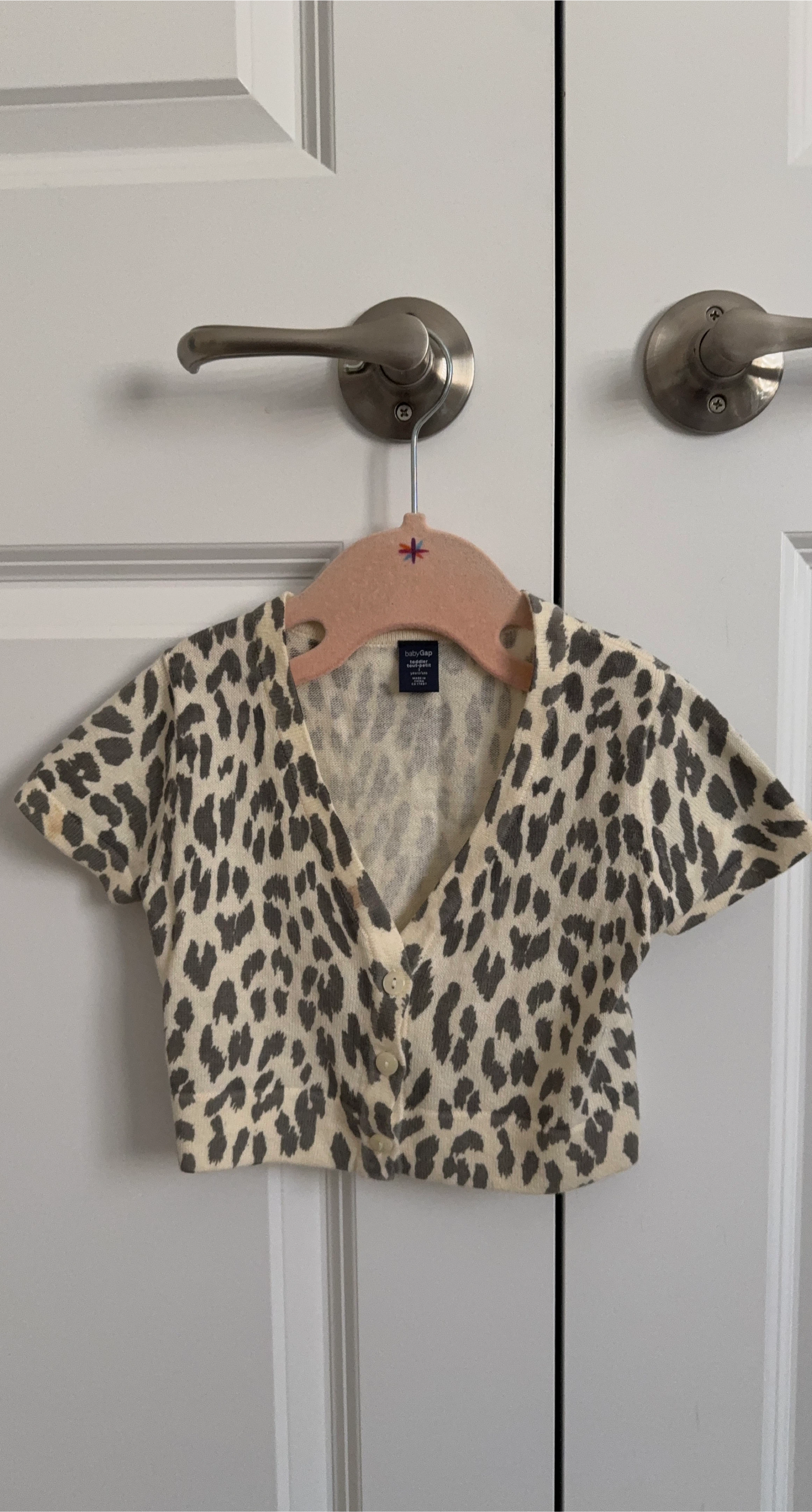 babyGap Toddler Leopard Print Cardigan - 2 Years thumbnail