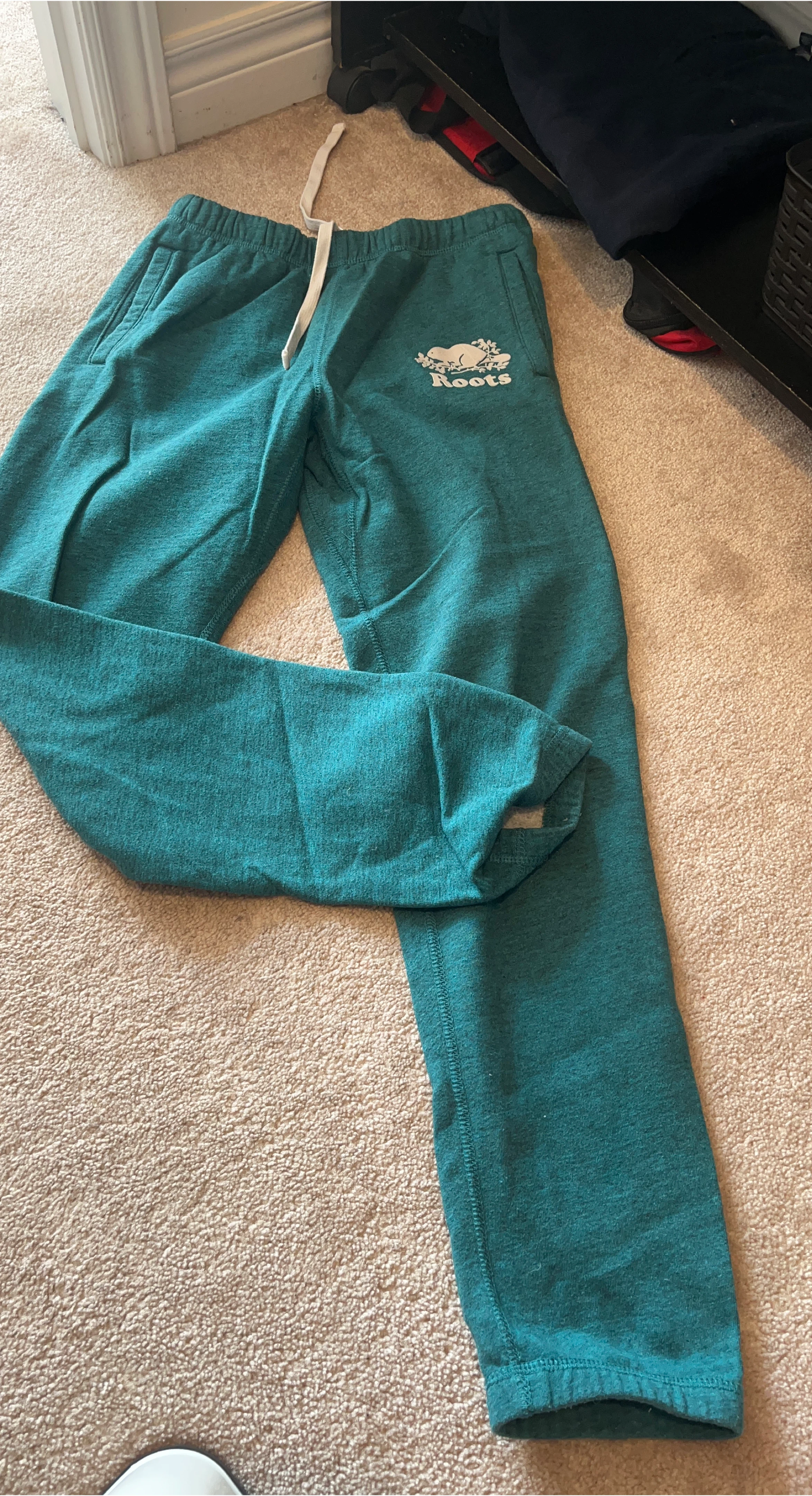 Roots Teal Sweatpants - Size S thumbnail
