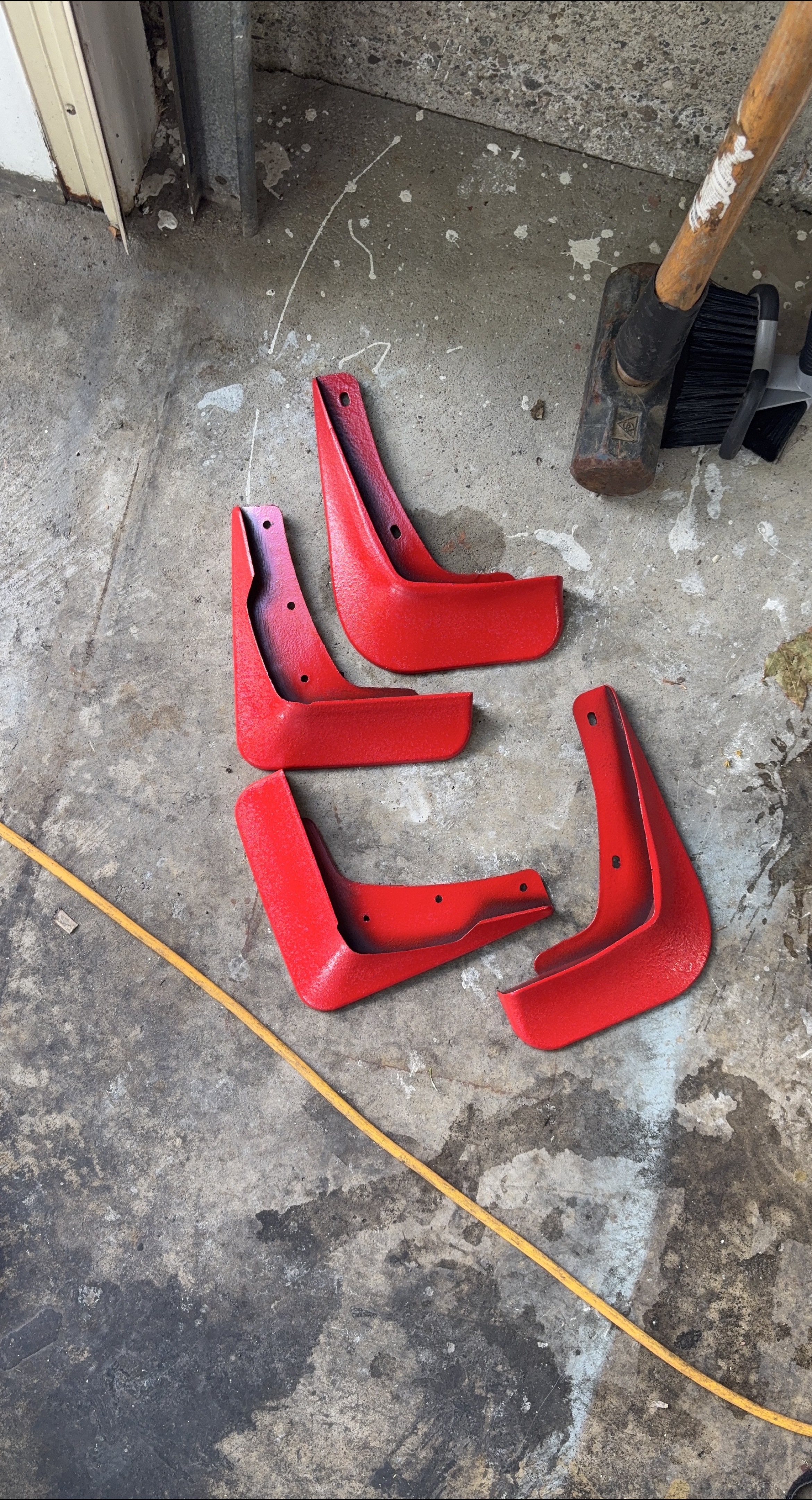 Red Mud Flaps - Set of 4 lancer