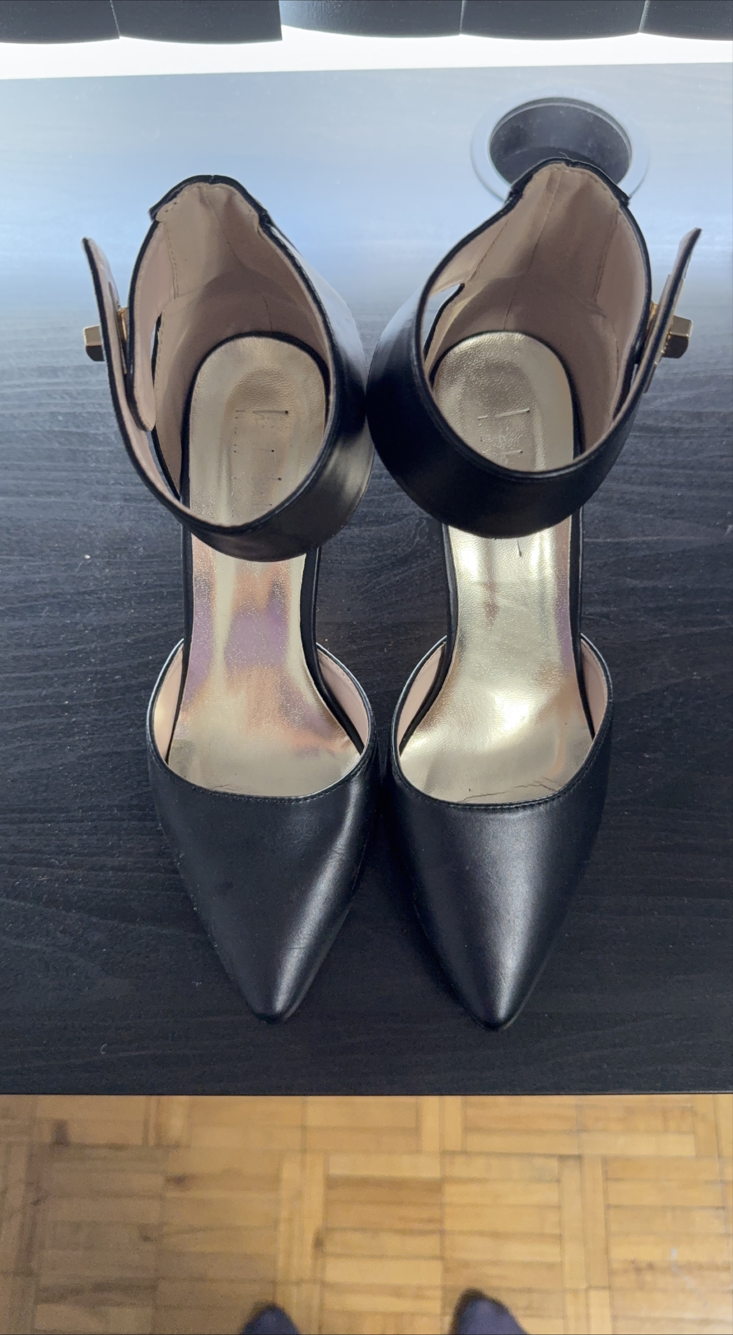Nicole Miller Brandy Black Heels - Size 7.5 thumbnail
