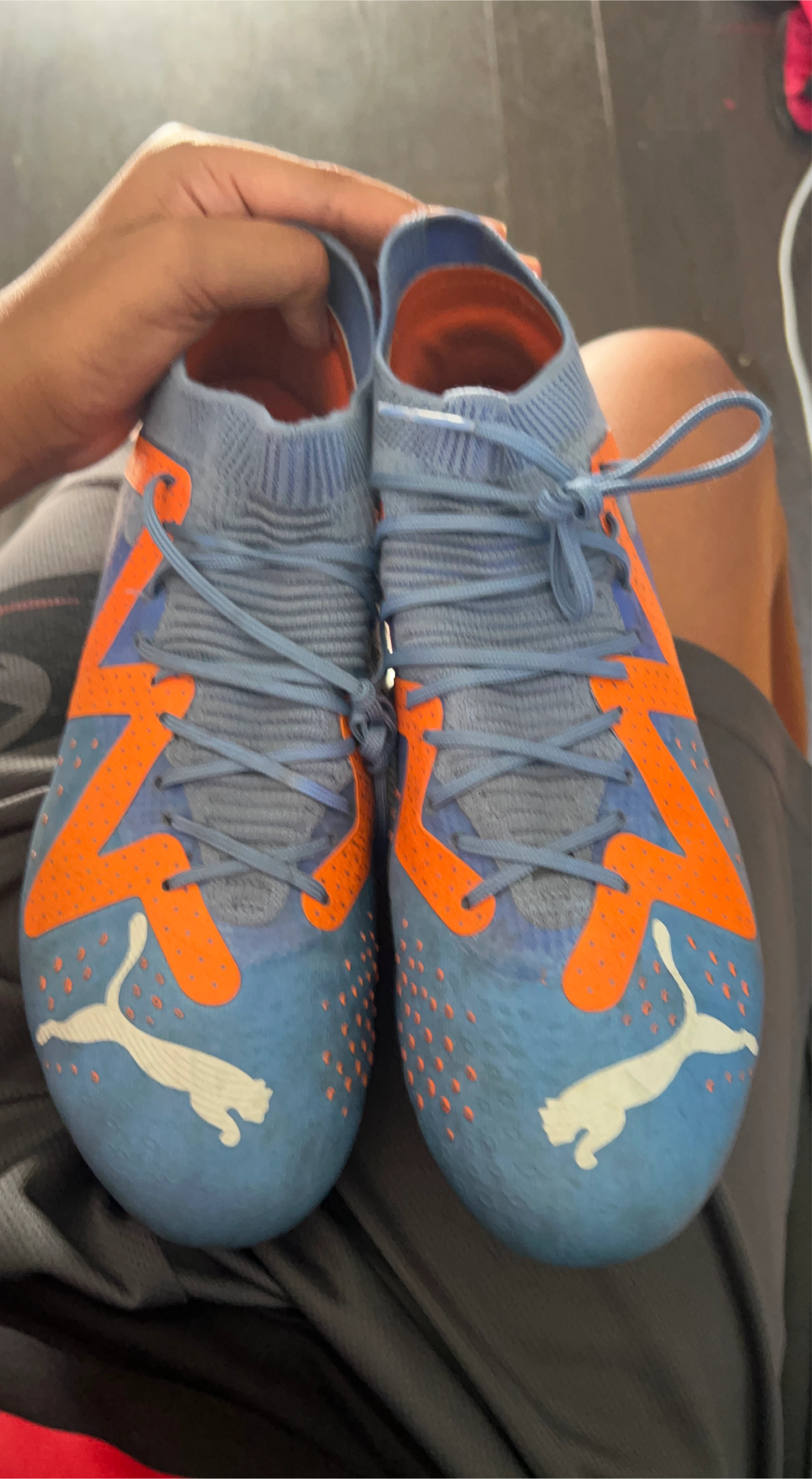 Puma Soccer Cleats - Blue & Orange thumbnail