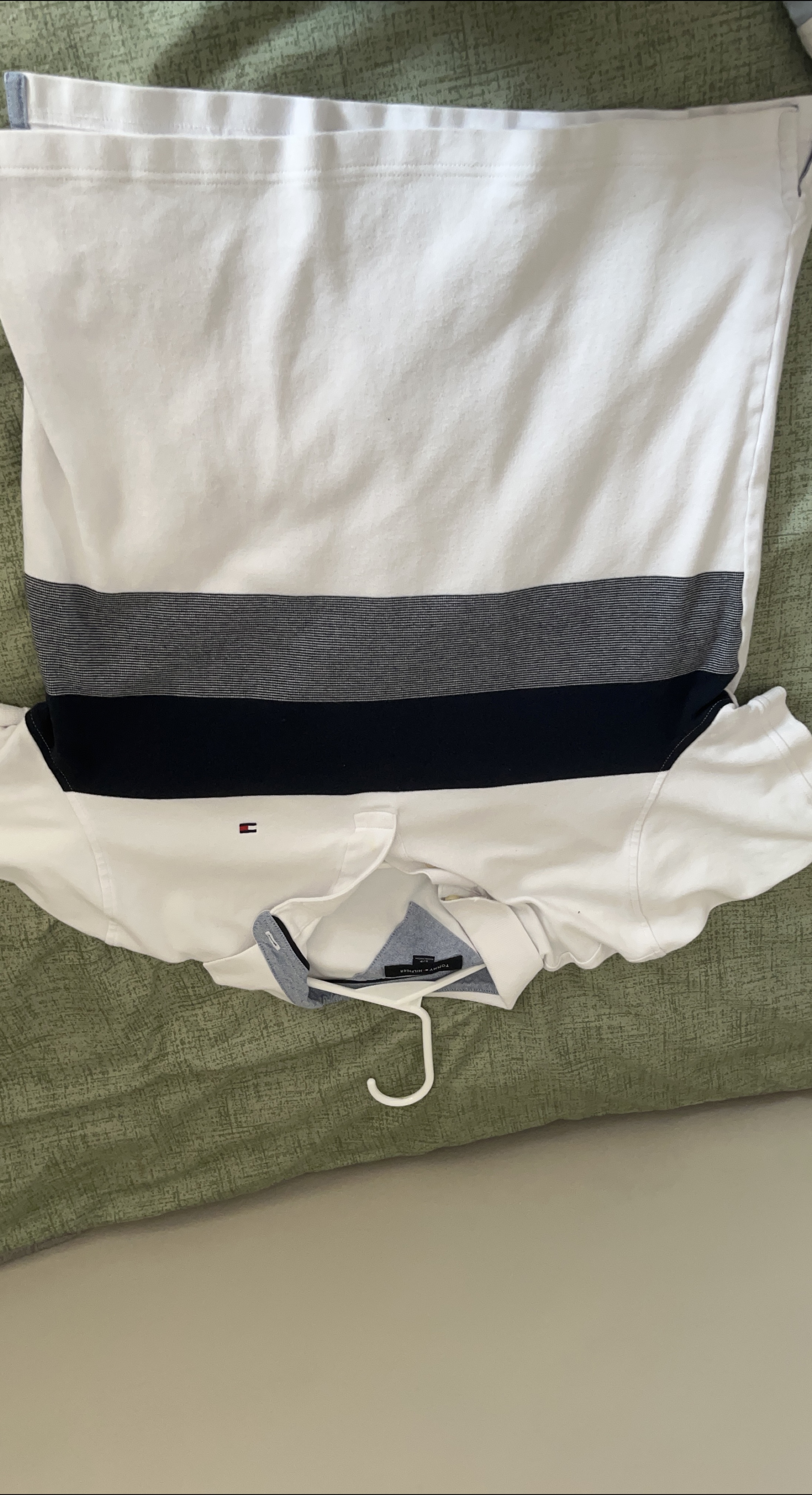 Tommy Hilfiger Polo Shirt - White, Blue, Grey thumbnail