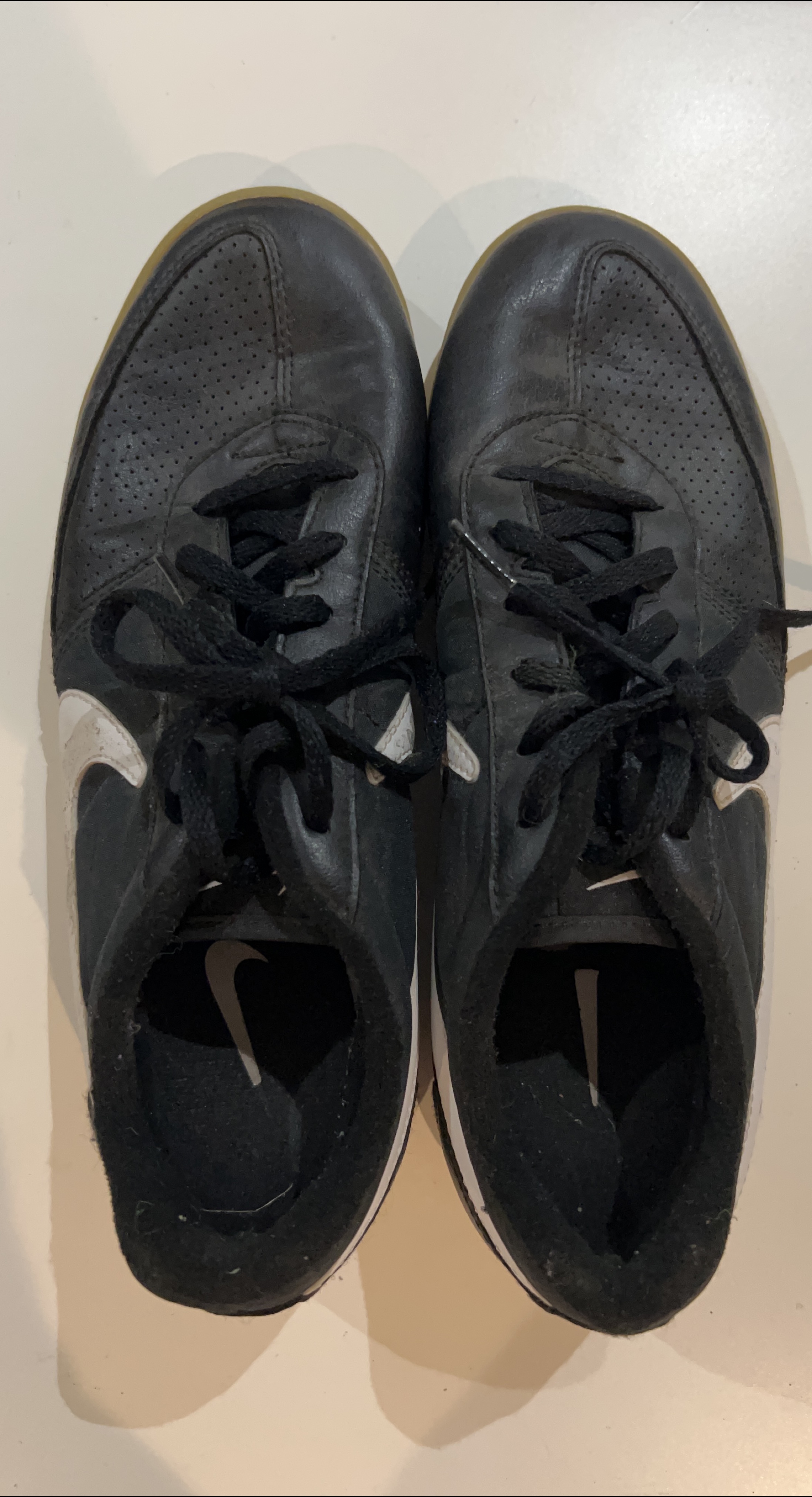 Nike Black Leather Sneakers