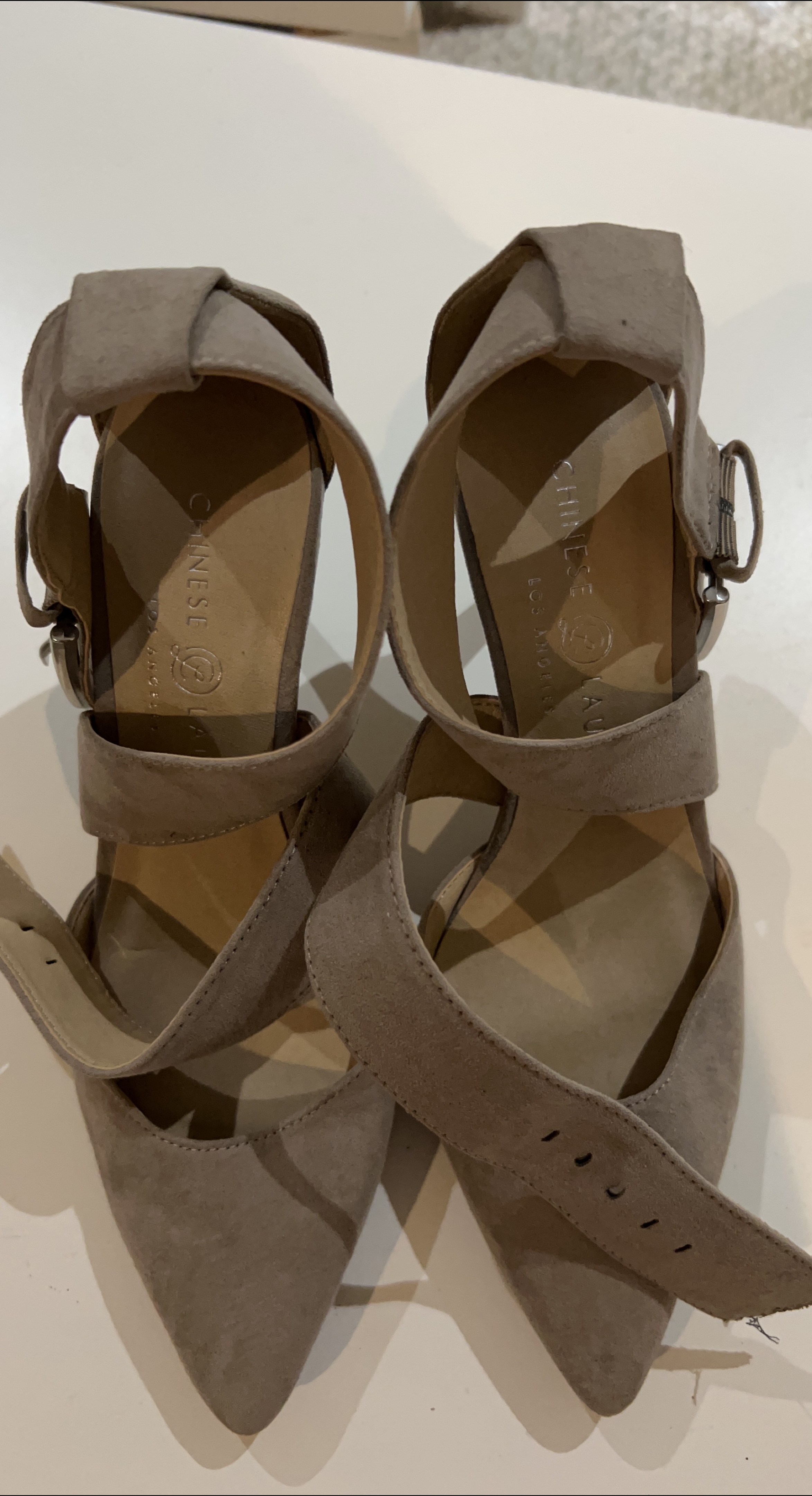 Chinese Laundry Heels, Size 6, Taupe