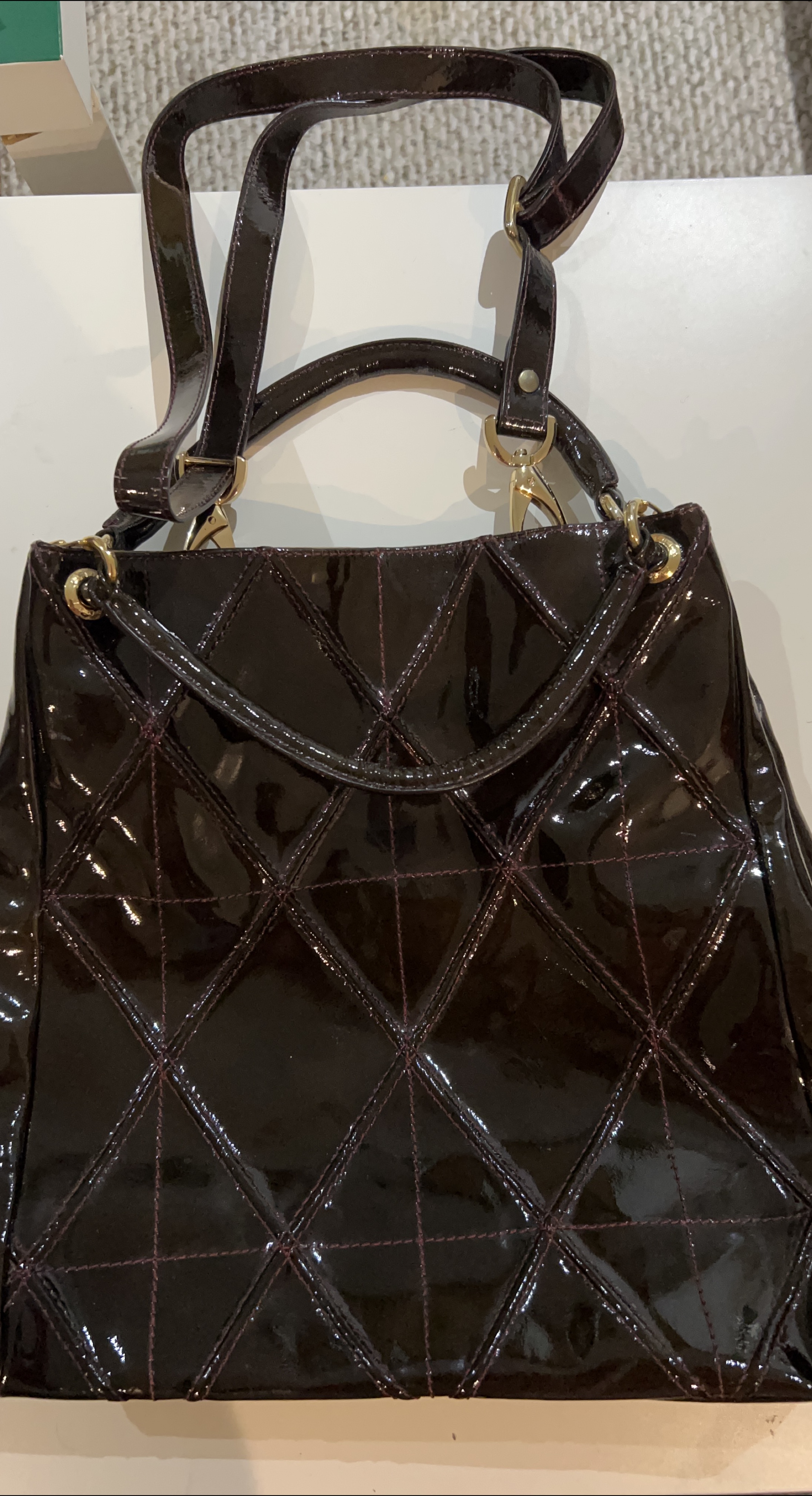 Plinio Visona Brown Leather Handbag