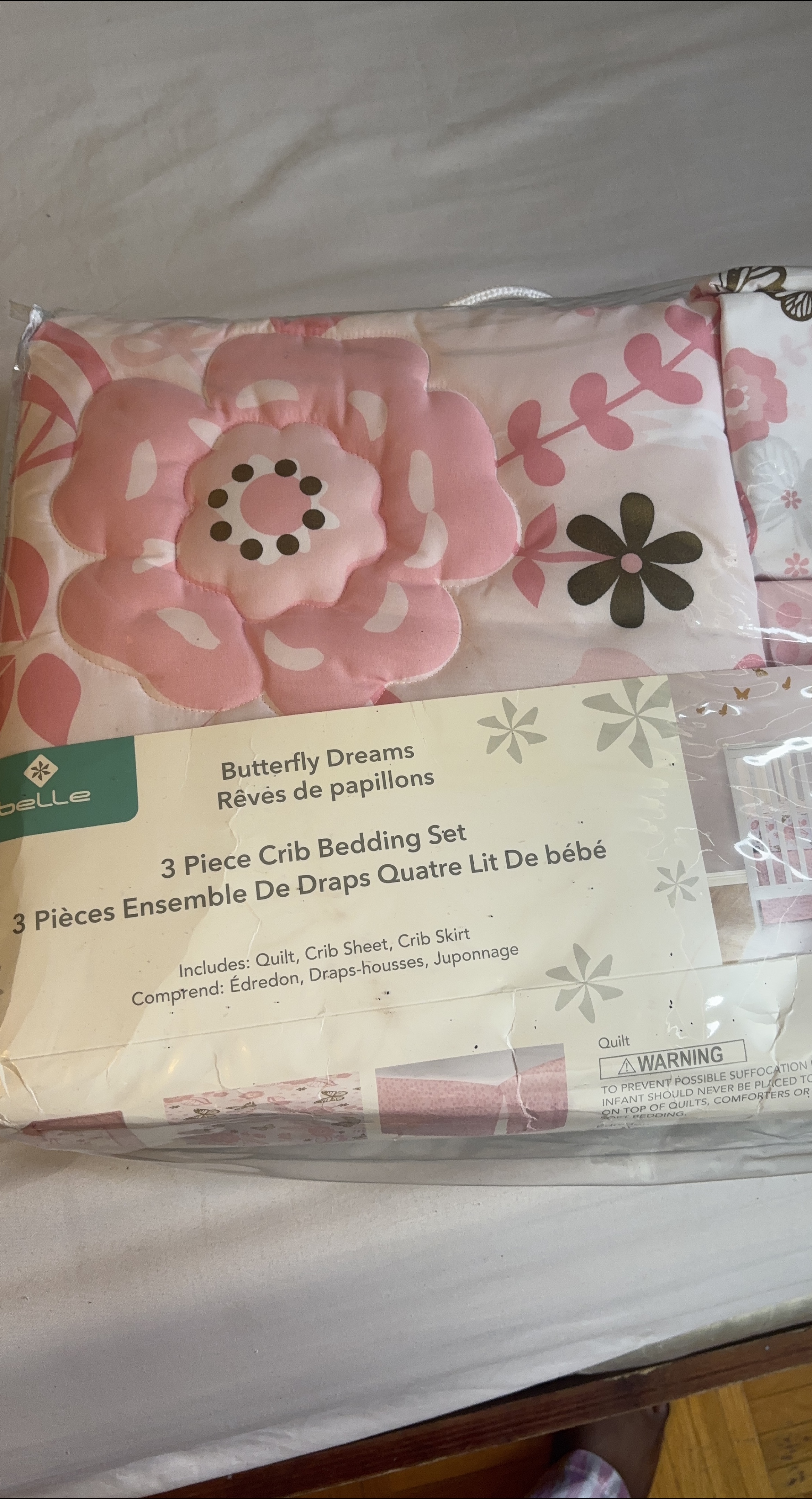 Belle Butterfly Dreams 3-Piece Crib Bedding Set thumbnail