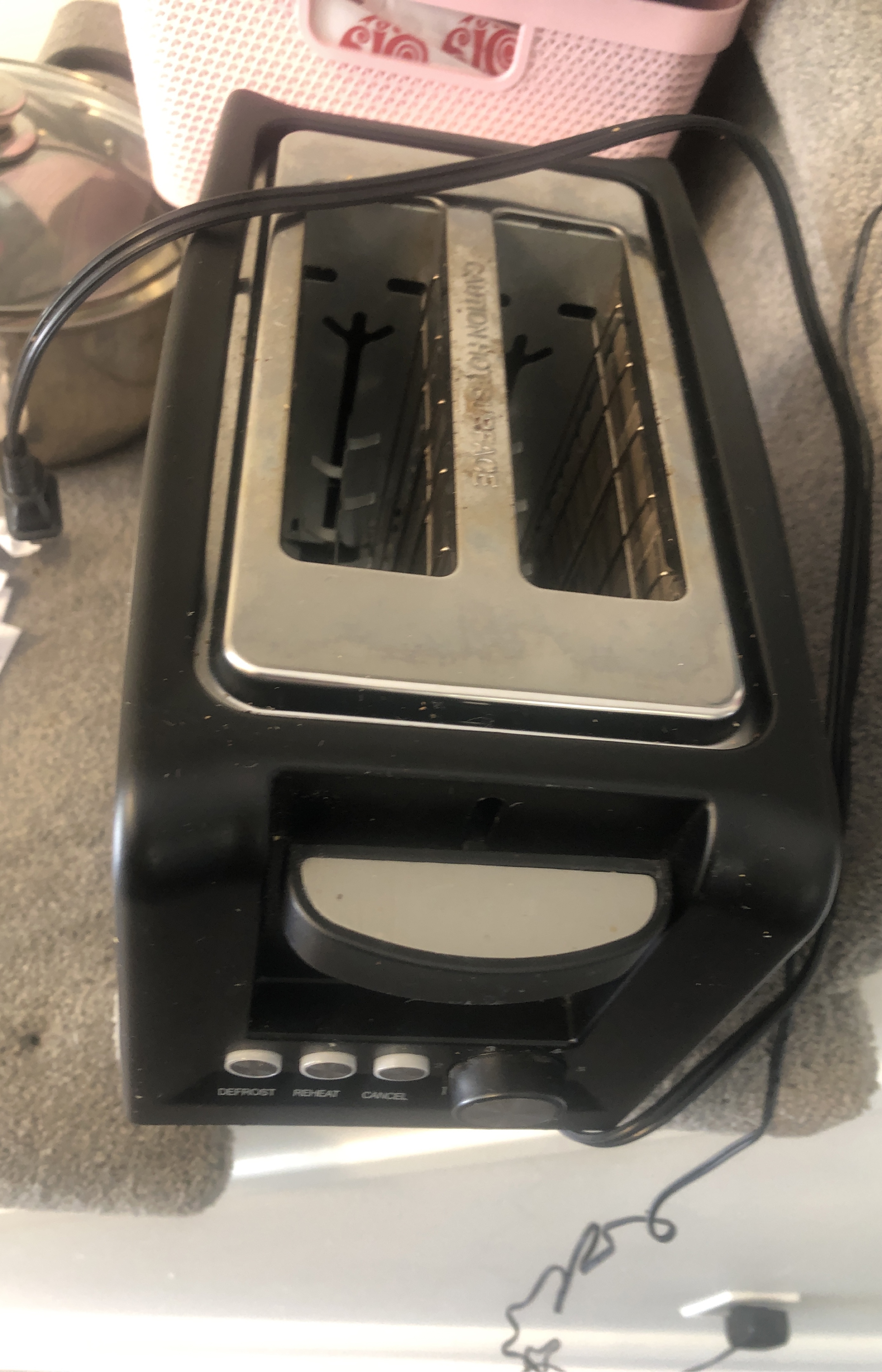 Cooks Toaster - Black & Silver thumbnail