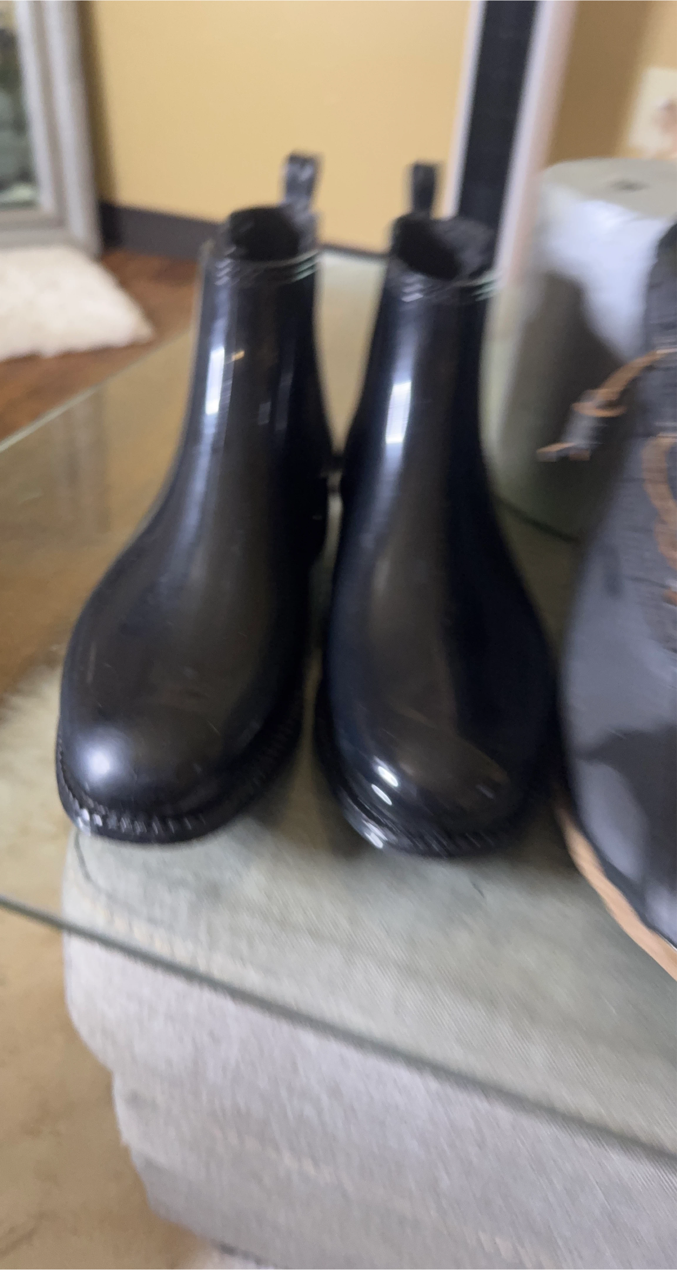 Black Chelsea Rain Boots thumbnail