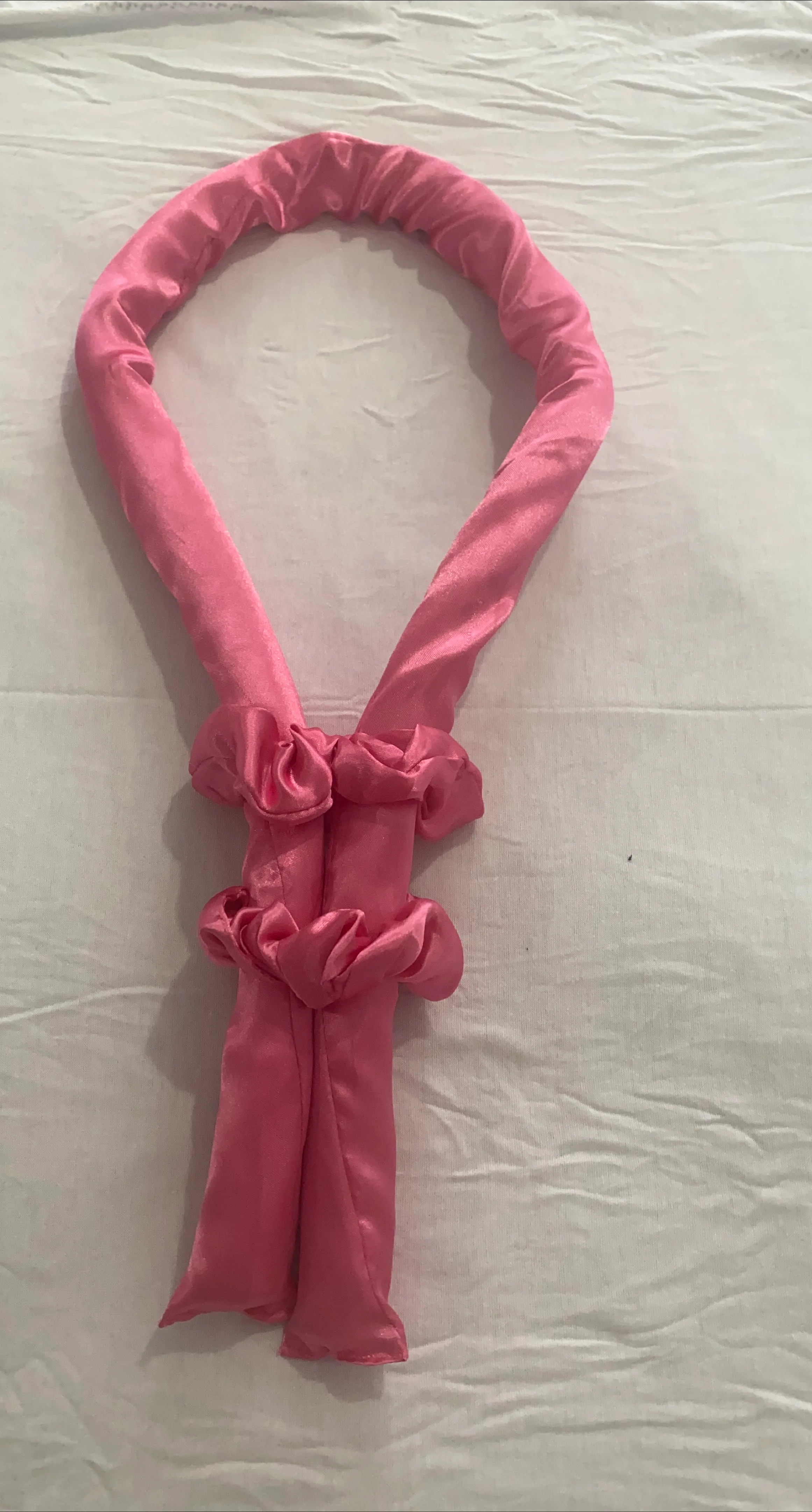 Pink Heatless Hair Curler