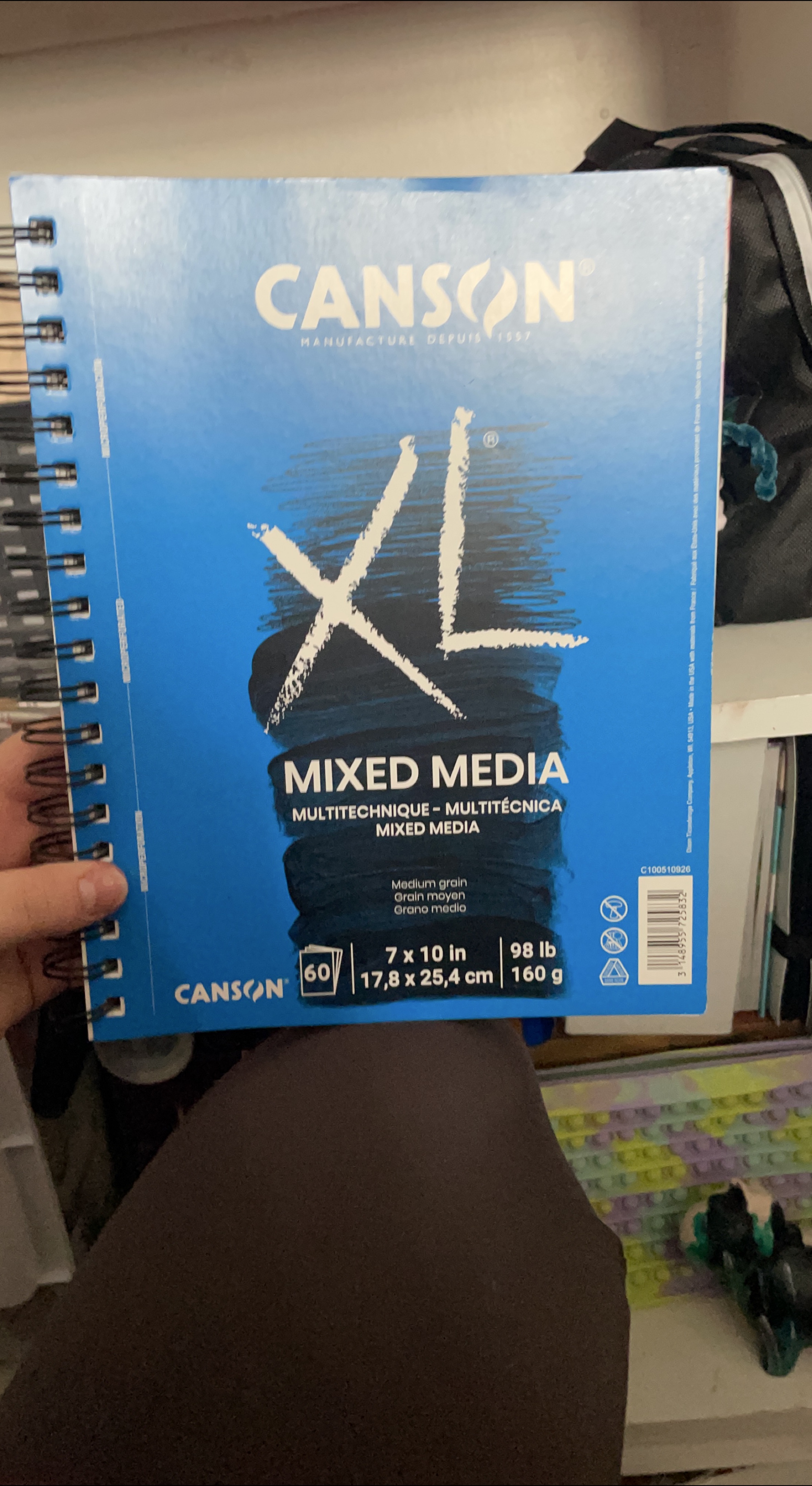 🏆Canson XL Mixed Media Art Book 7x10 in 60 Sheets