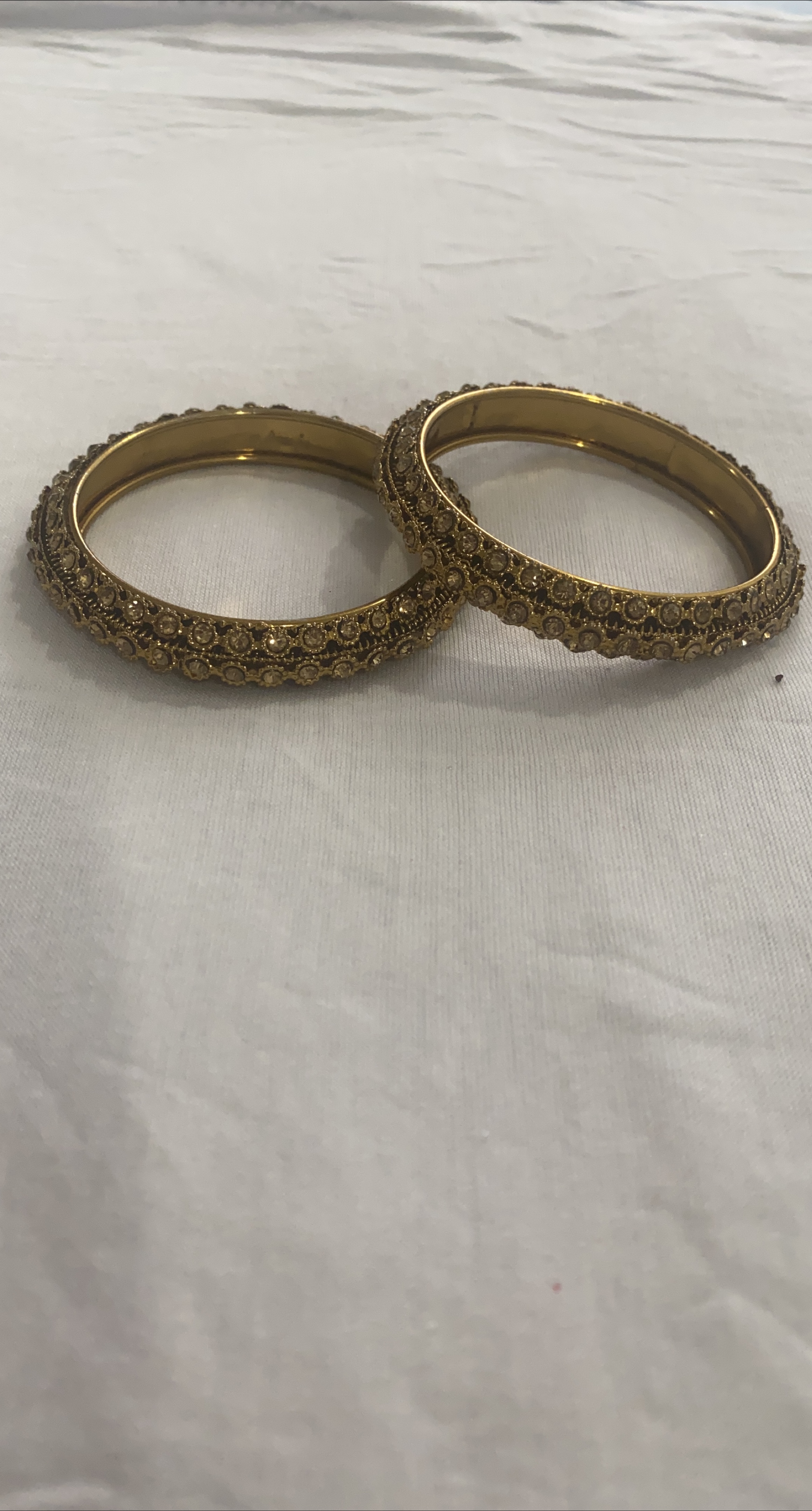 Gold Tone Bangle Set thumbnail