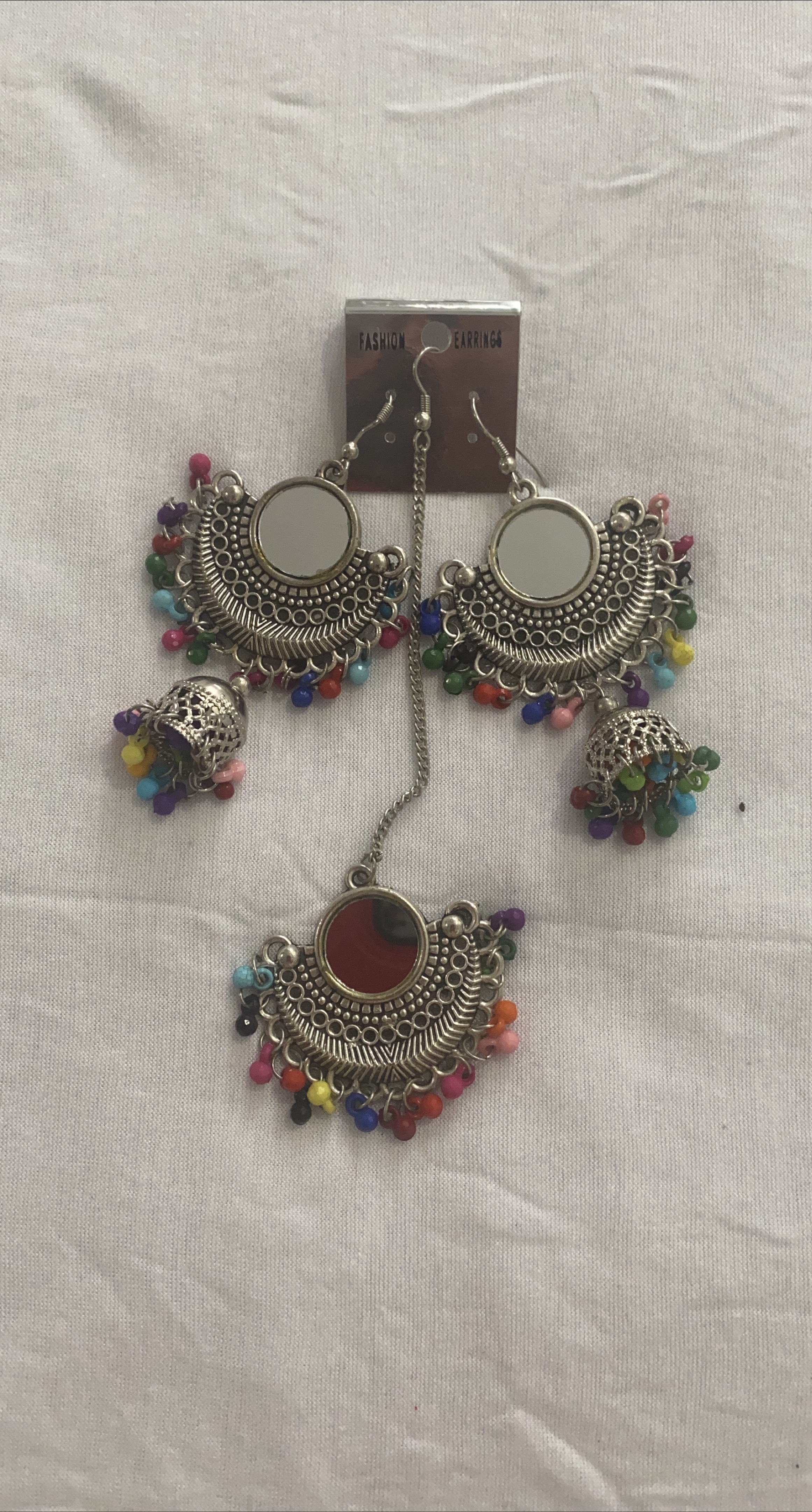 Fashion Earrings Set - Silver Tone