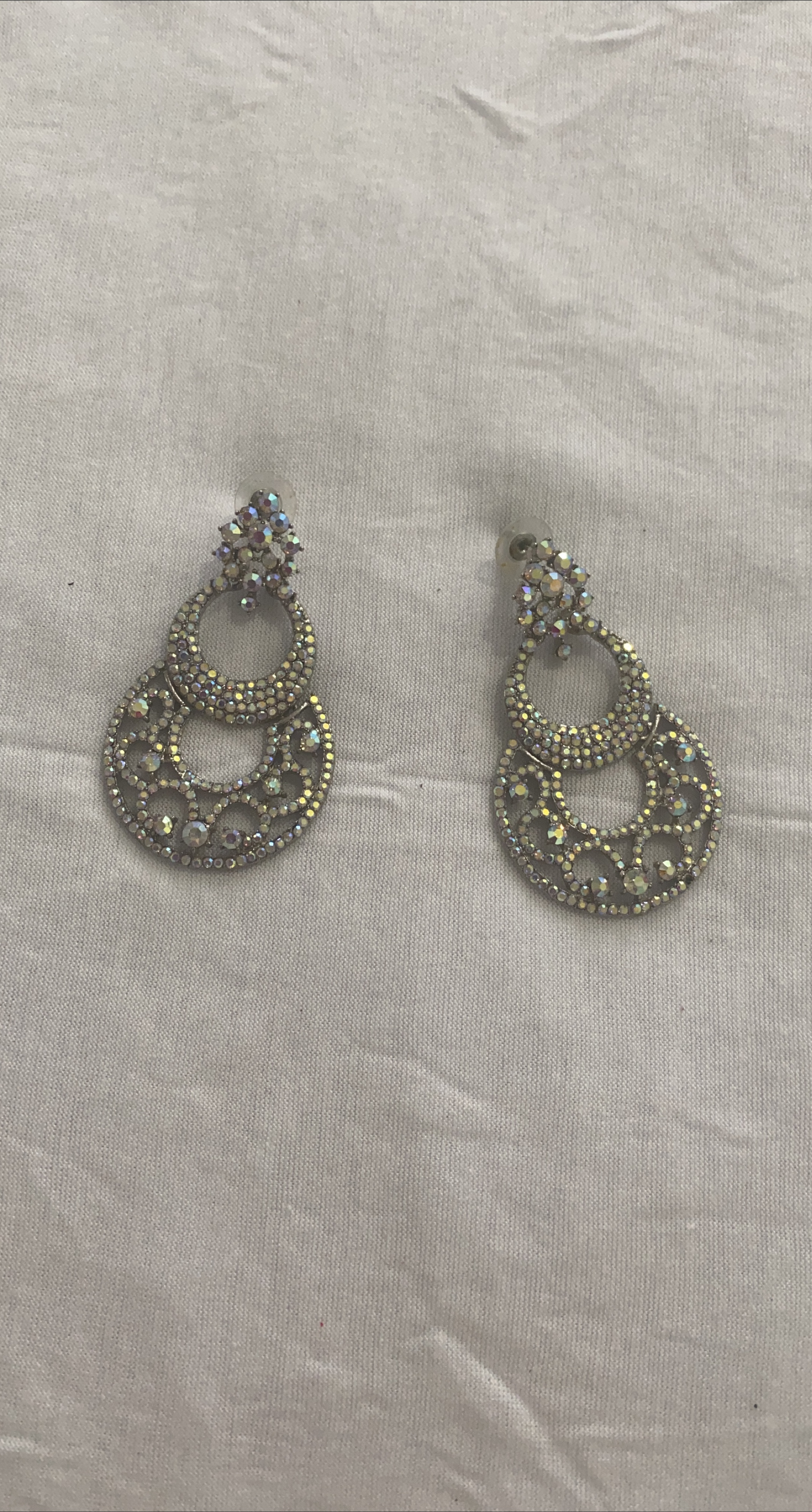 Sparkly Silver Earrings thumbnail