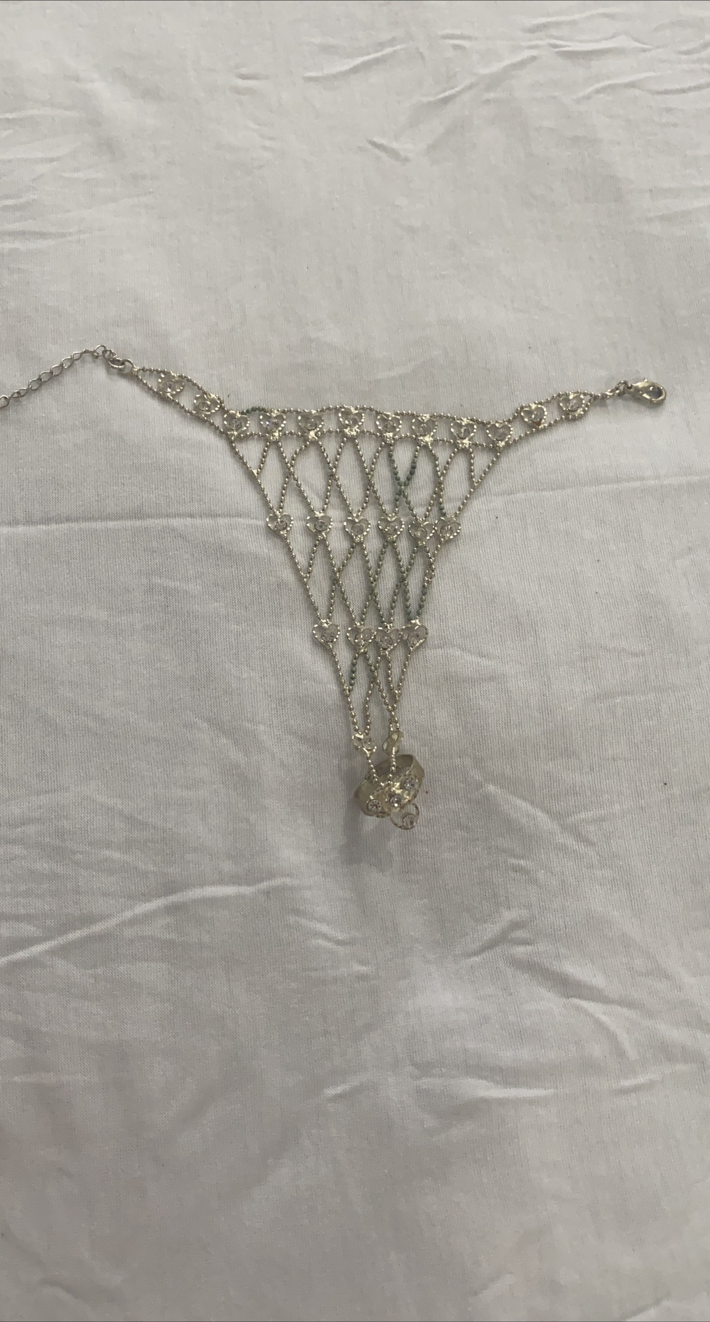 Silver Hand Chain Bracelet thumbnail