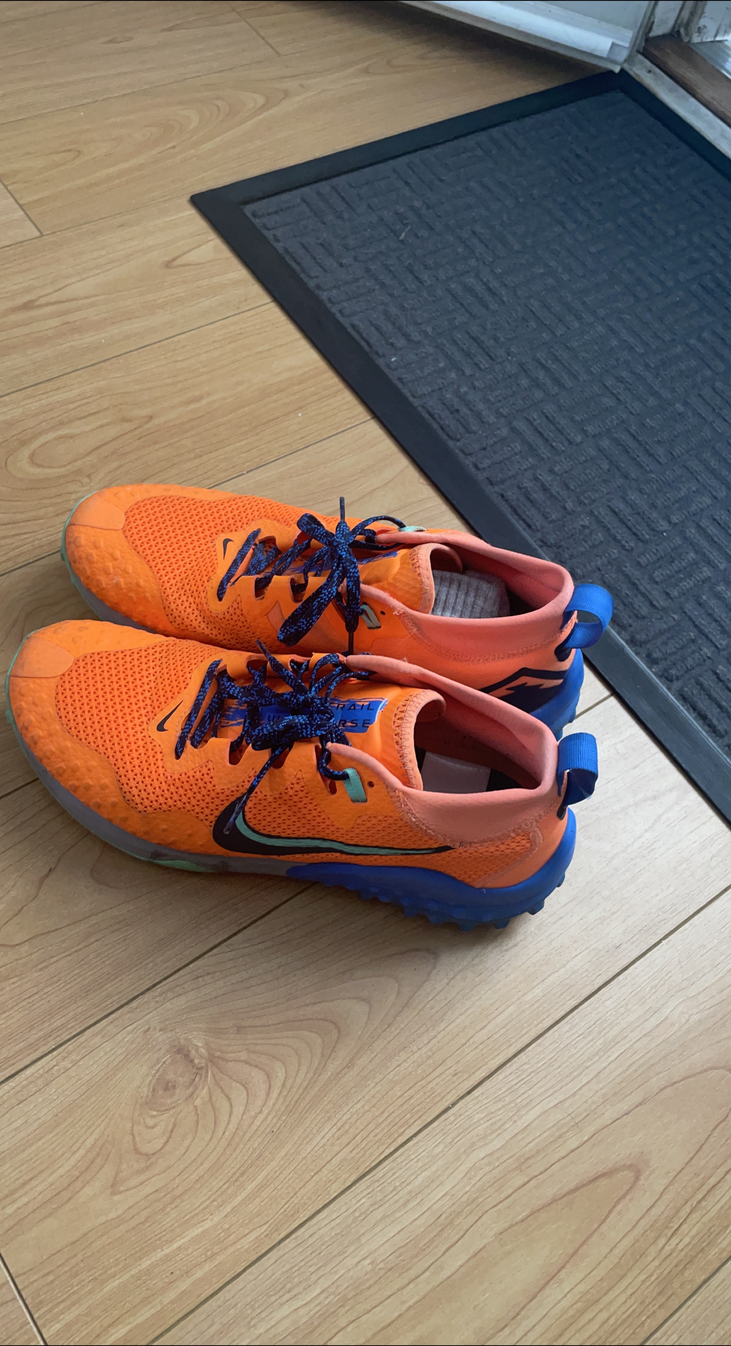 Nike ZoomX Zegama Trail Running Shoes - Orange/Blue thumbnail
