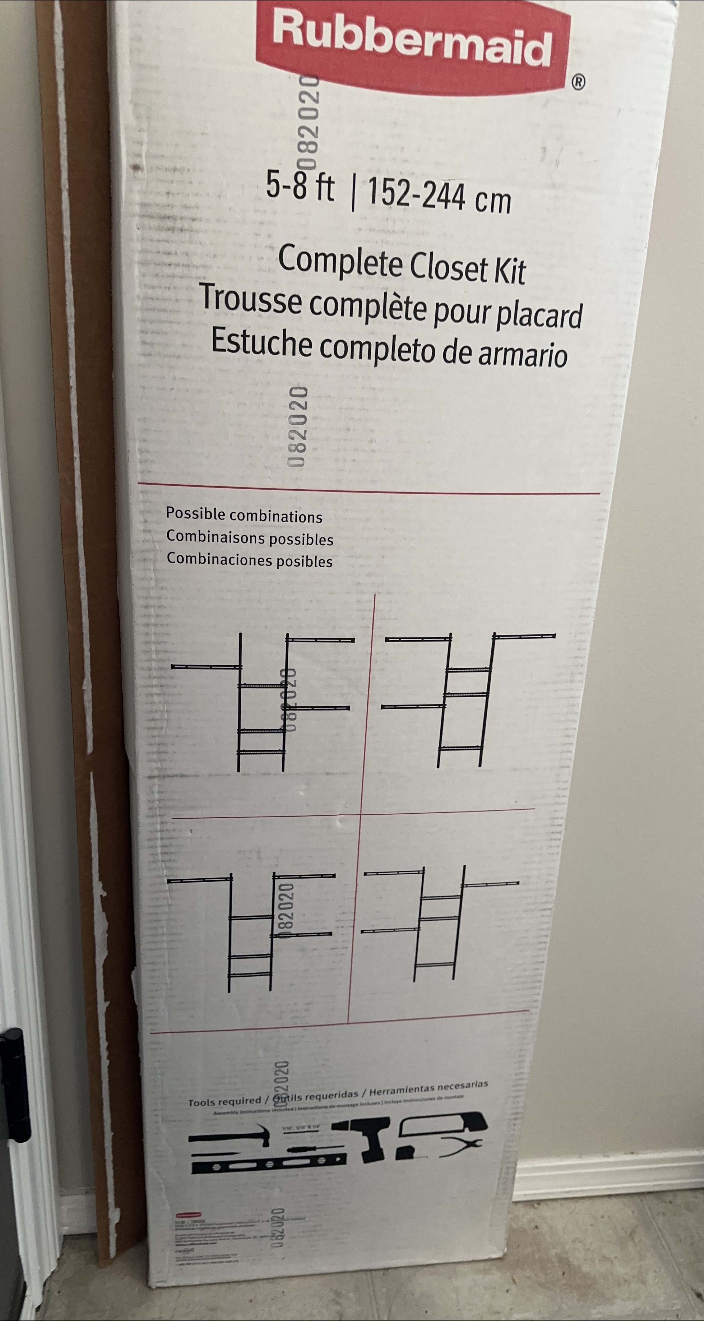 Rubbermaid Complete Closet Kit (5-8 ft)