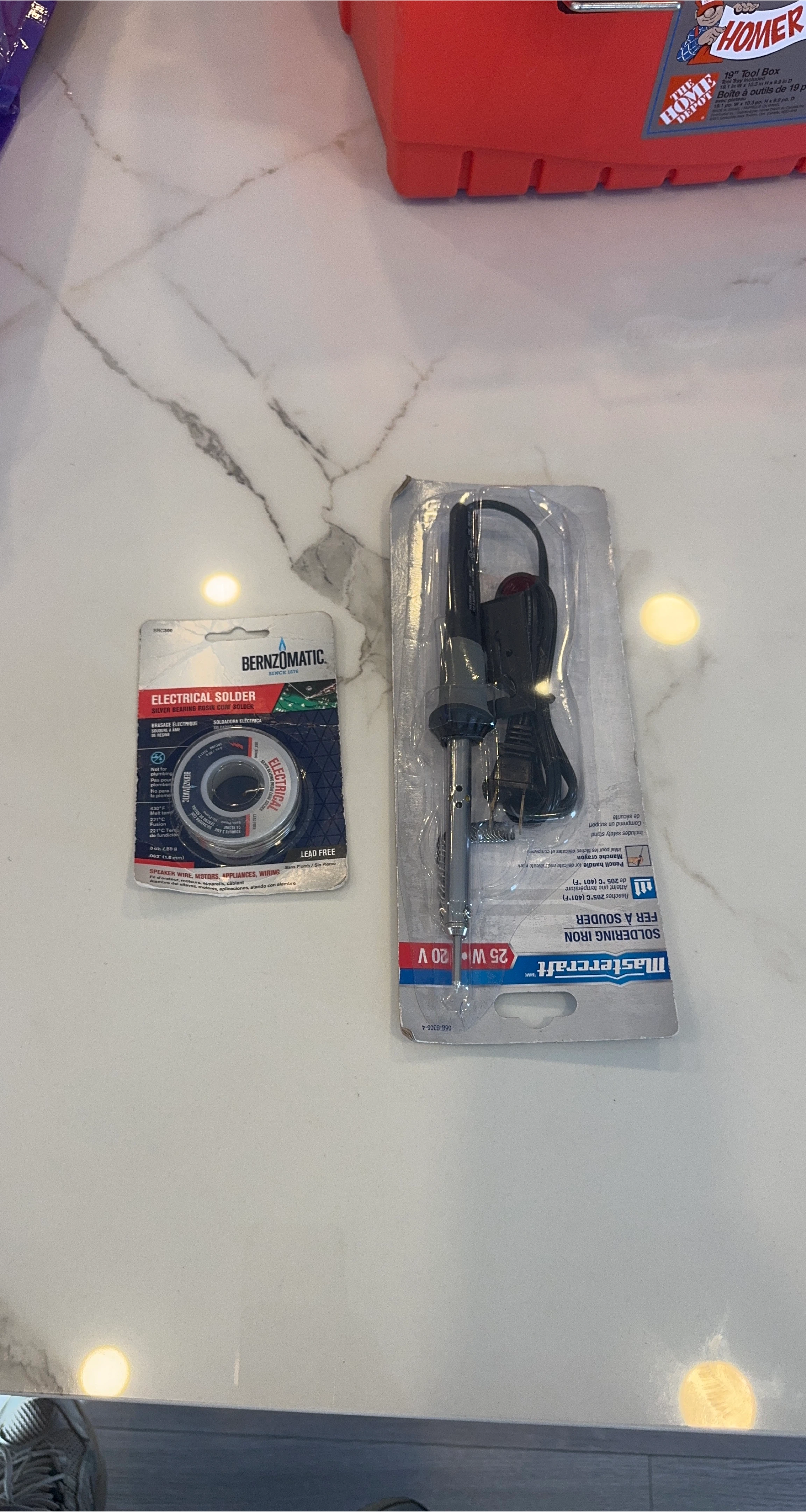 Mastercraft Soldering Iron 25W & Bernzomatic Electrical Solder thumbnail