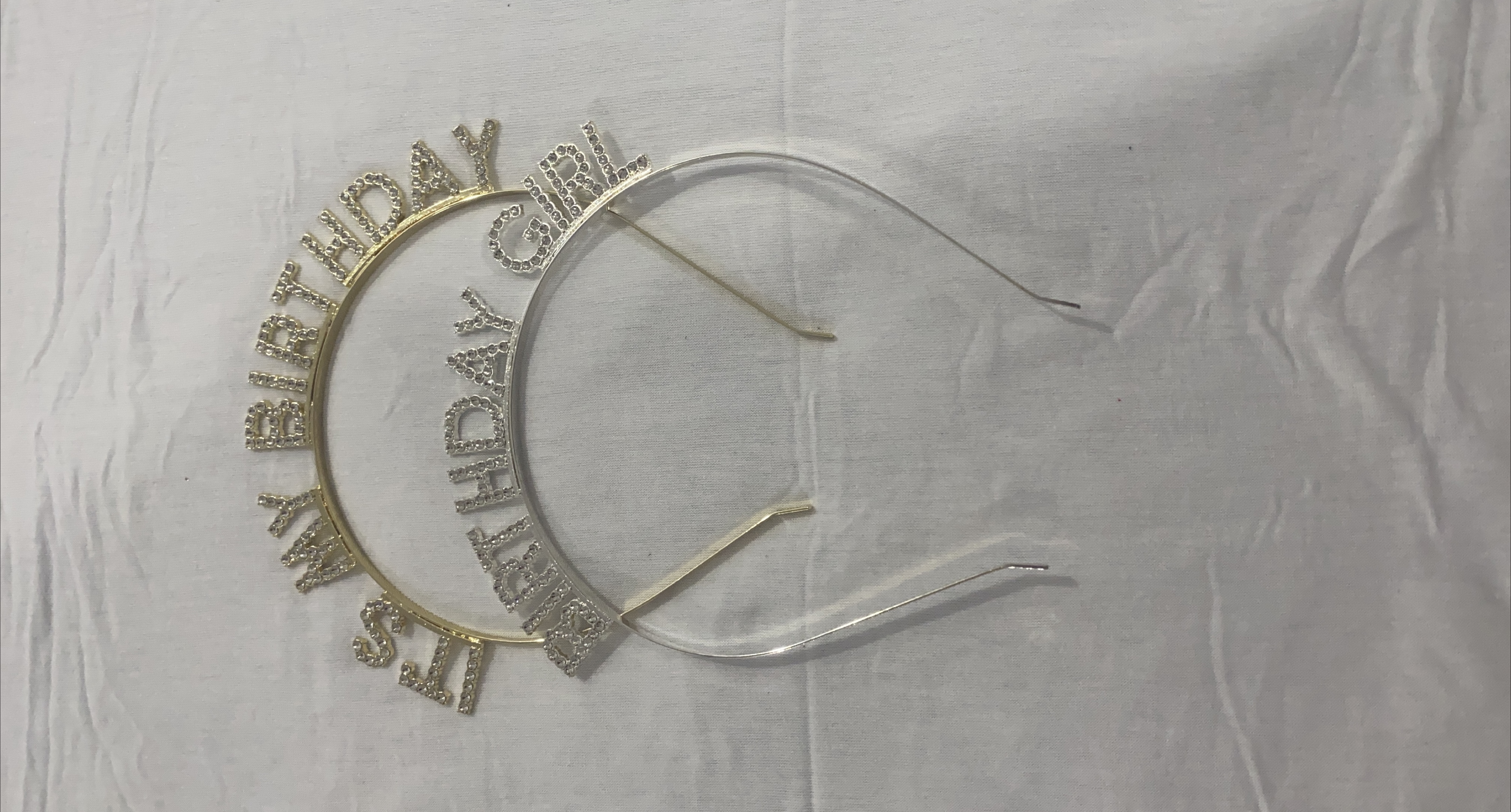 Birthday Girl Headbands - Gold & Silver thumbnail