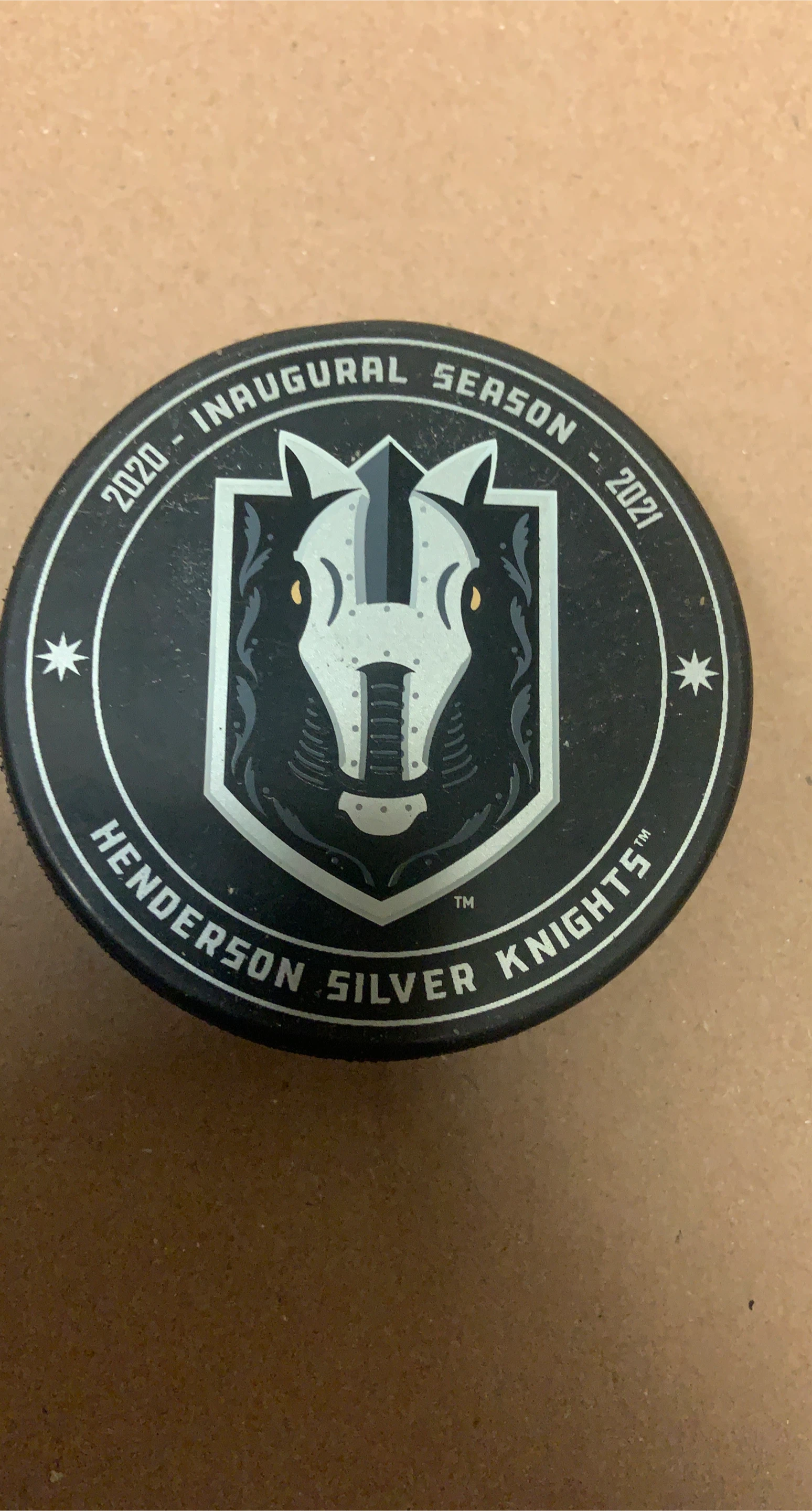 Henderson Silver Knights Inaugural Season Hockey Puck