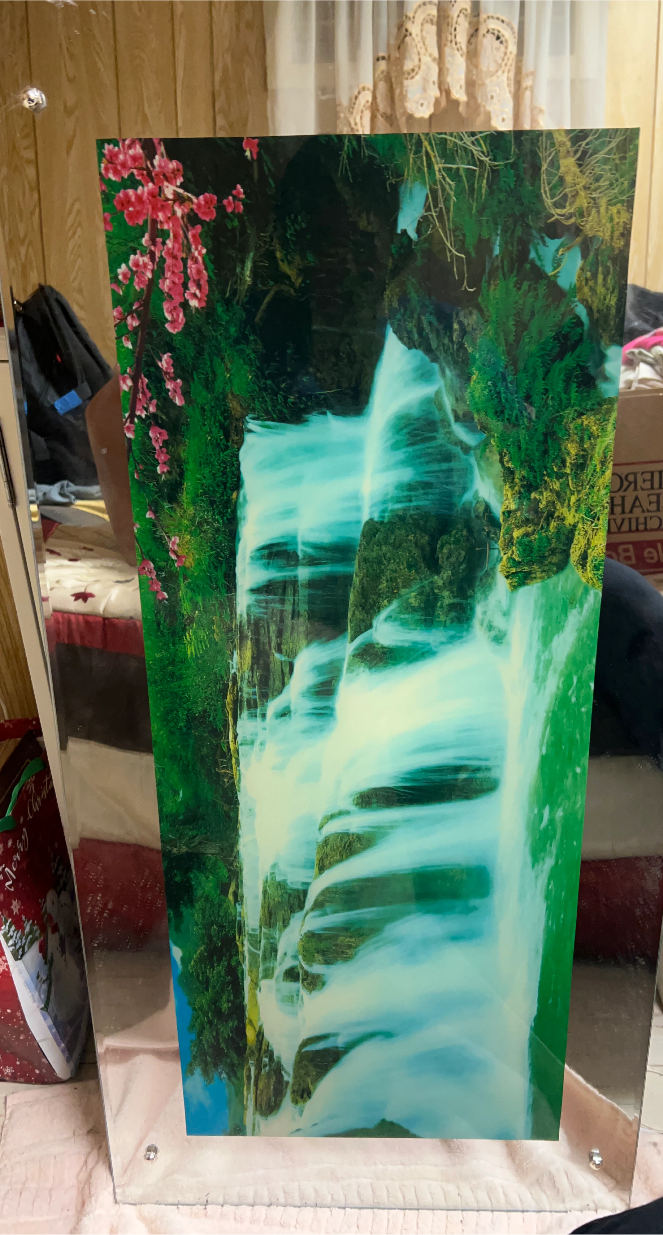 Waterfall Picture with Silver Frame thumbnail