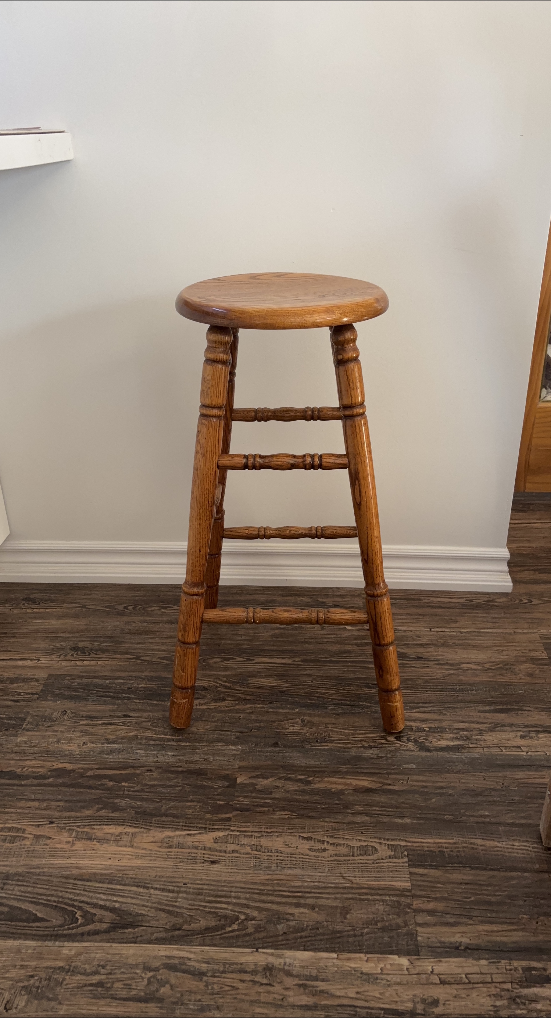 Oak Wooden Bar Stool thumbnail