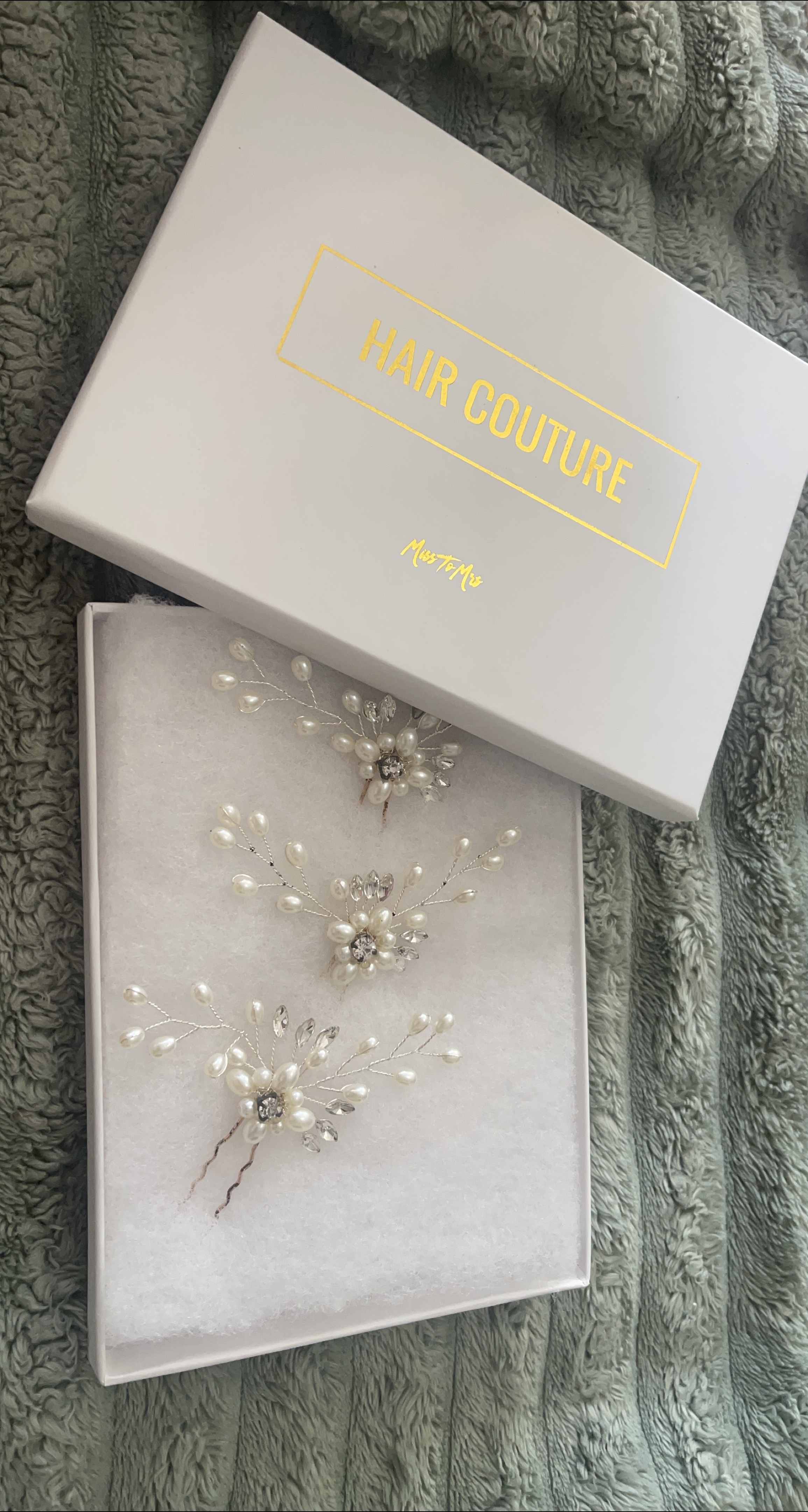Miss To Mrs Hair Couture Pearl Hair Pins thumbnail