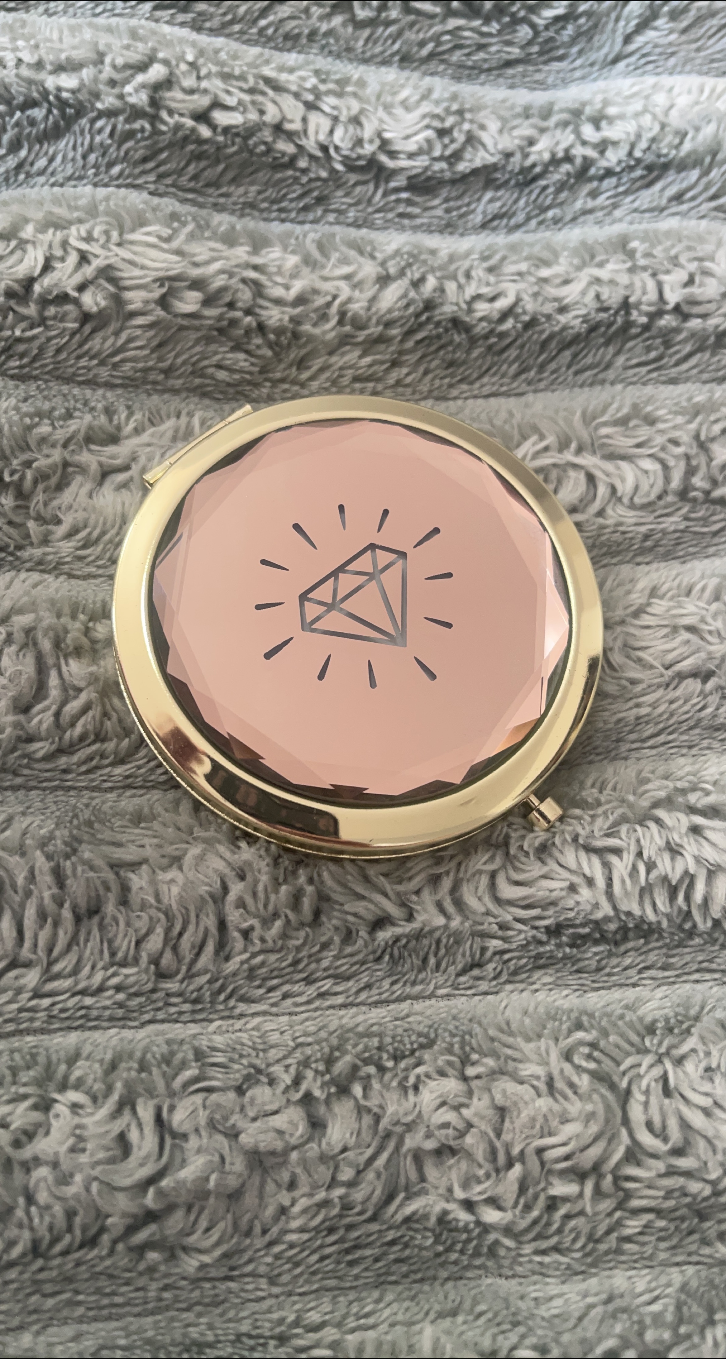 Compact Mirror - Pink & Gold thumbnail