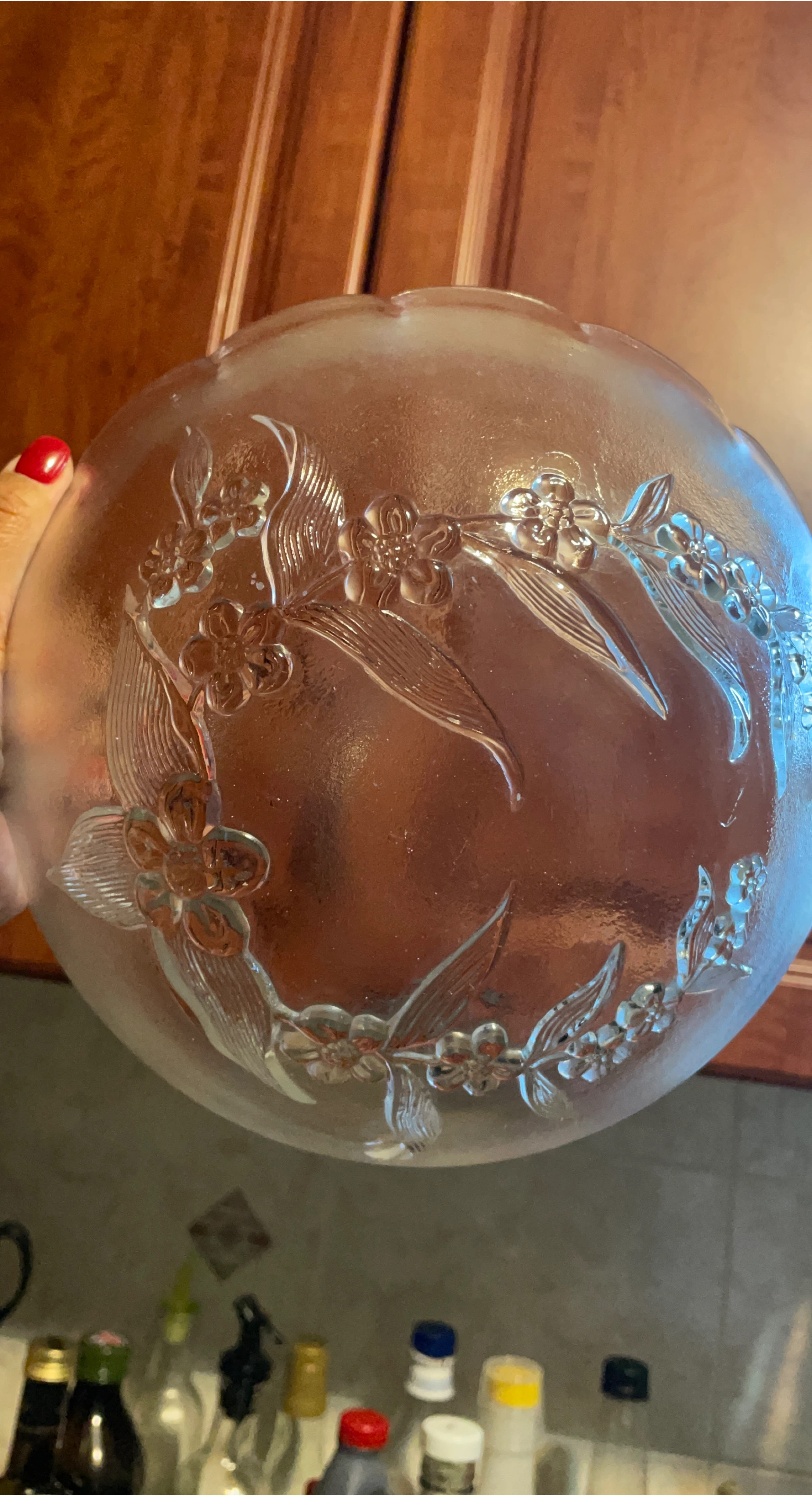 Floral Glass Bowl thumbnail