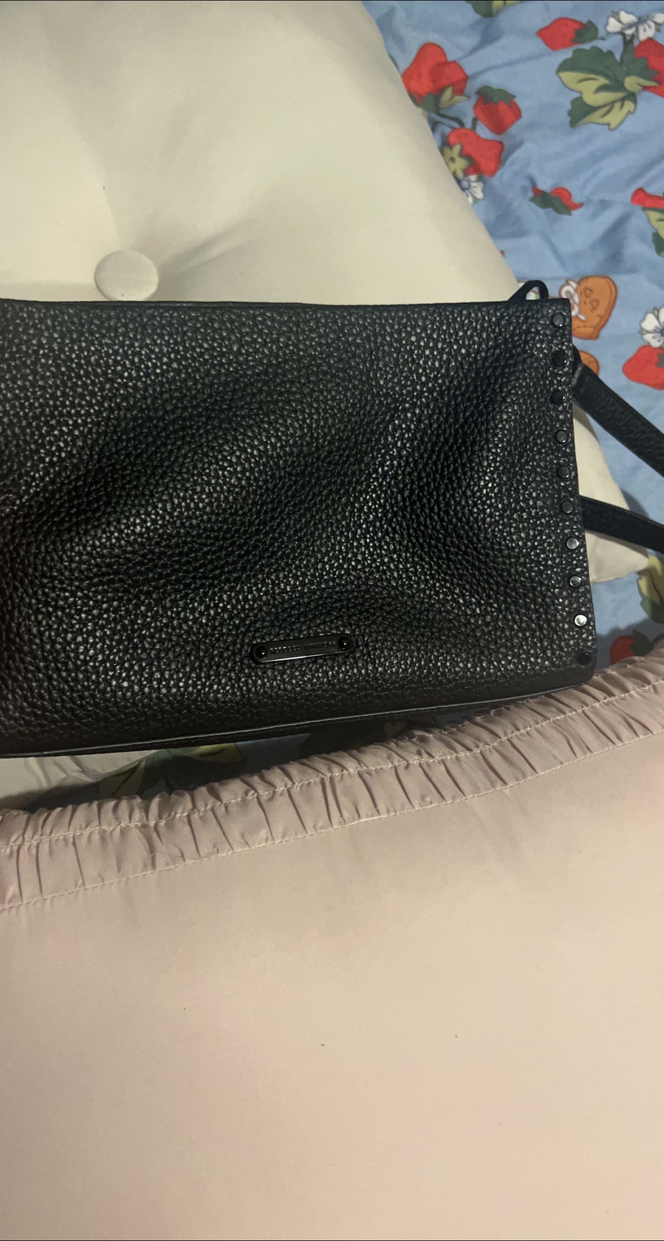 Rebecca Minkoff Black Leather Crossbody Bag thumbnail