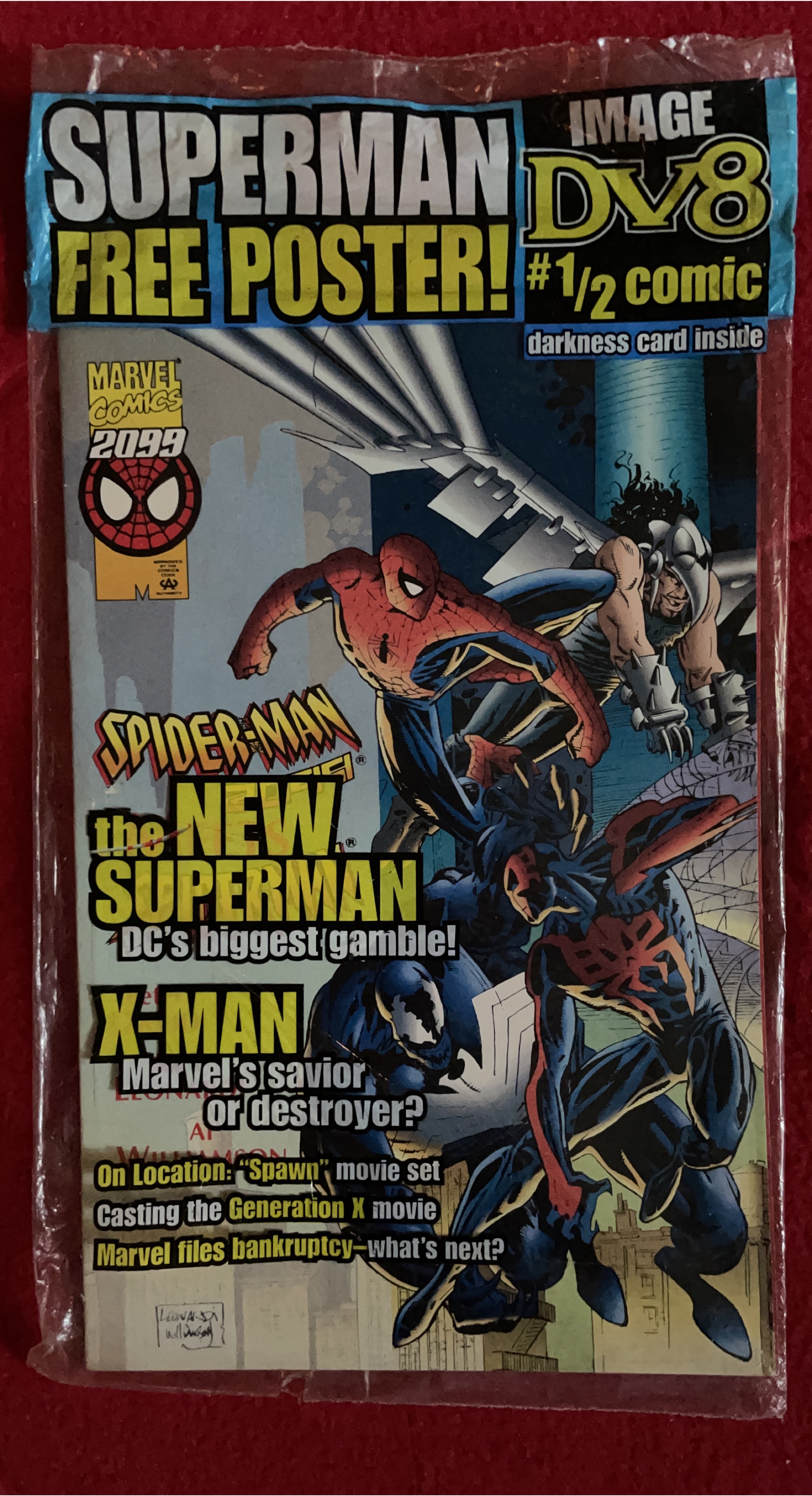 Marvel Comics 2099 Superman Free Poster DV8 #1/2 Comic 🥕 thumbnail