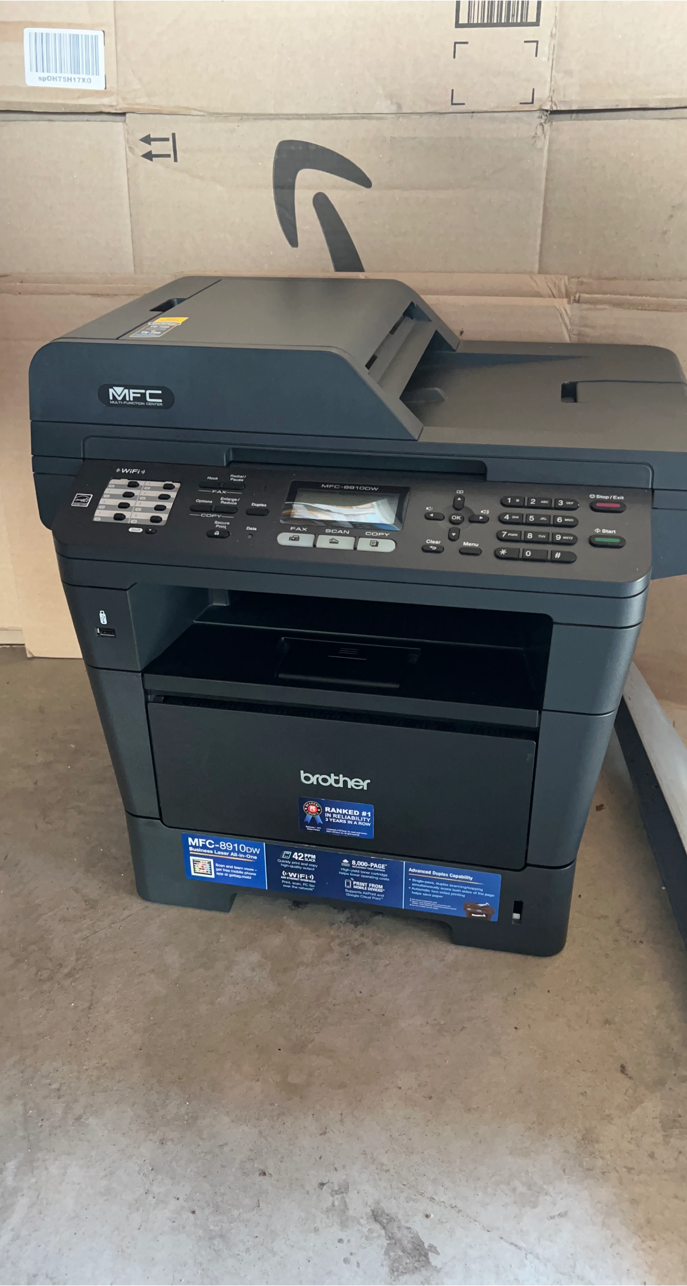 Brother MFC-8910DW Business Laser All-in-One Printer