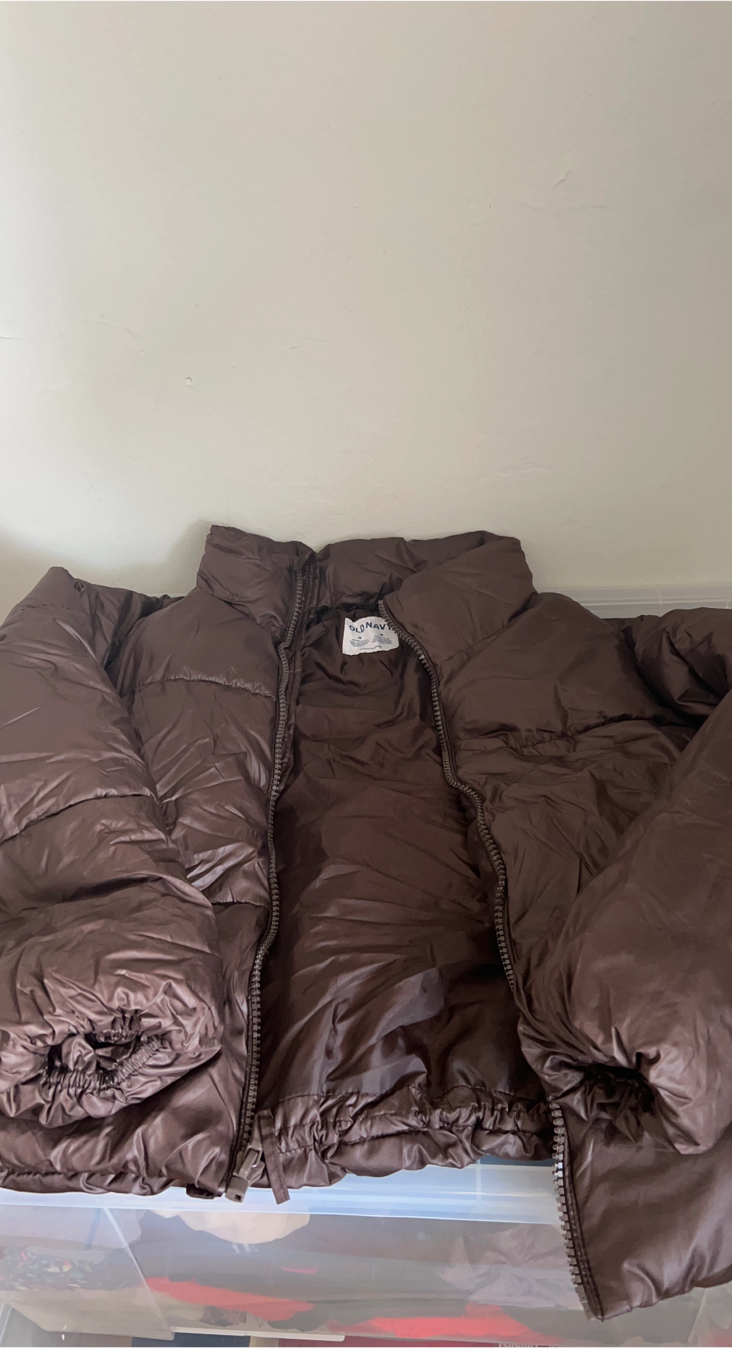 Old Navy Puffer Jacket - Size M - Brown thumbnail