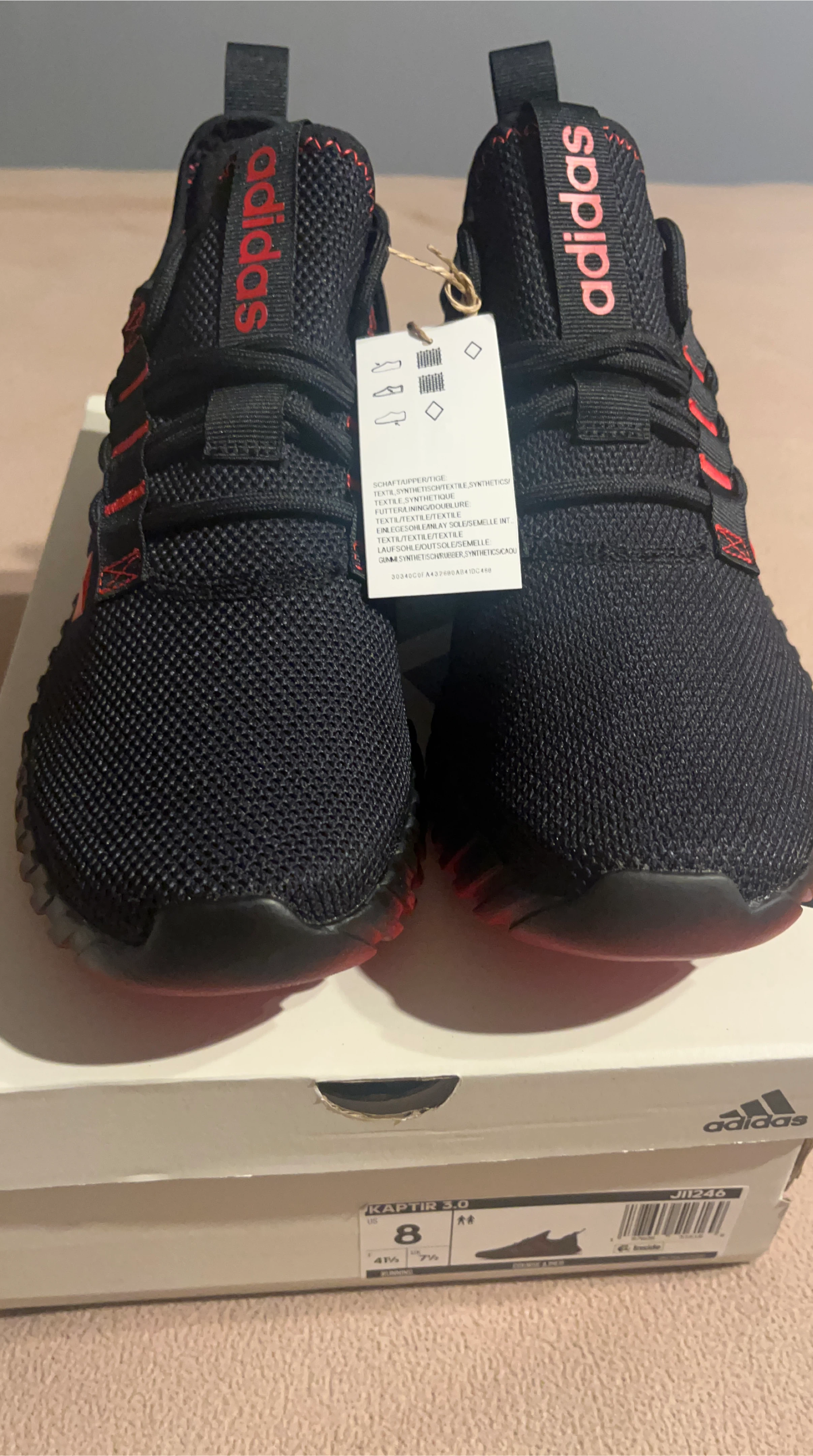 Adidas Kaptir 3.0 Black/Red - US 8 thumbnail