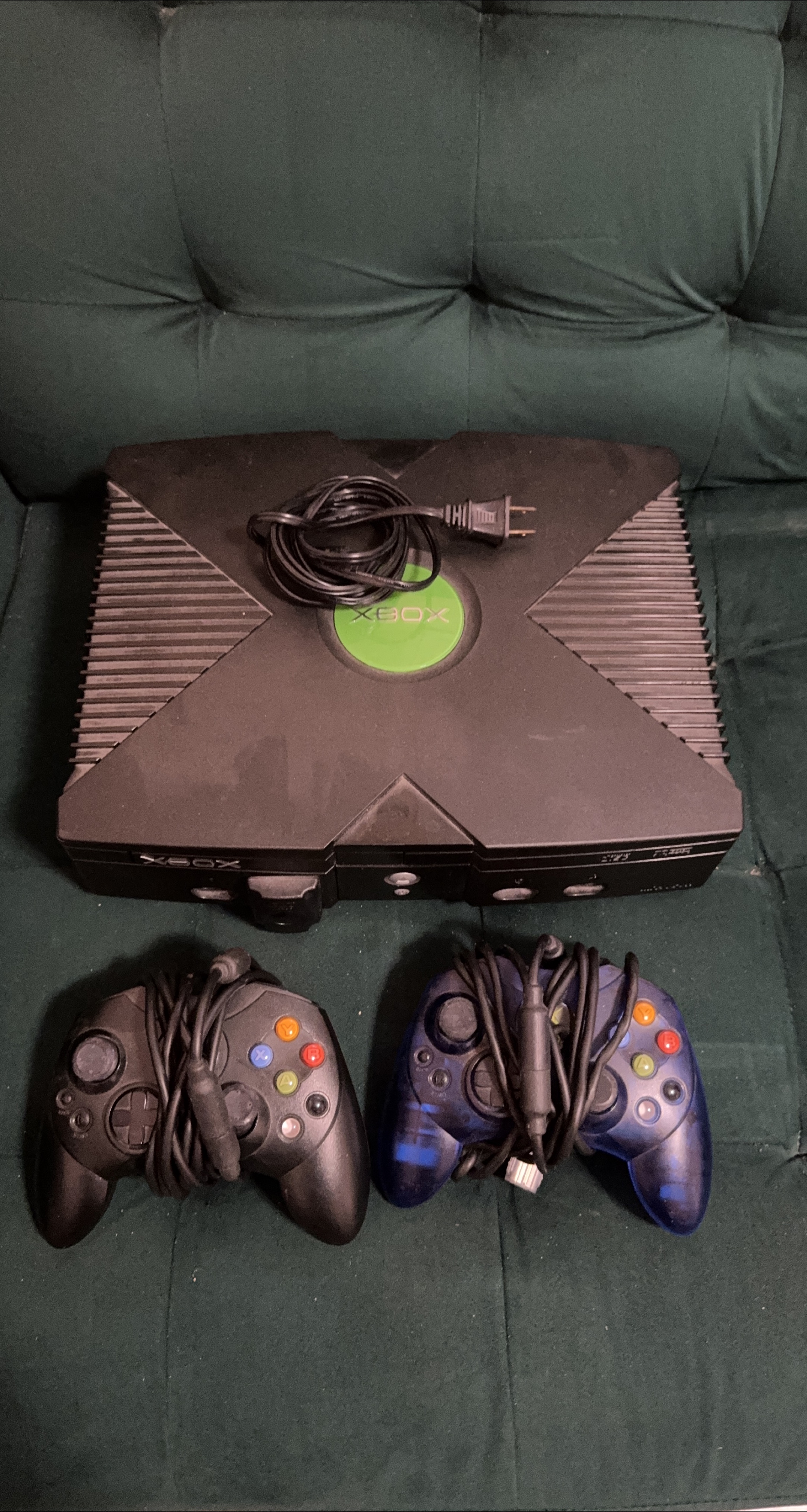 Original Xbox Console with 2 Controllers