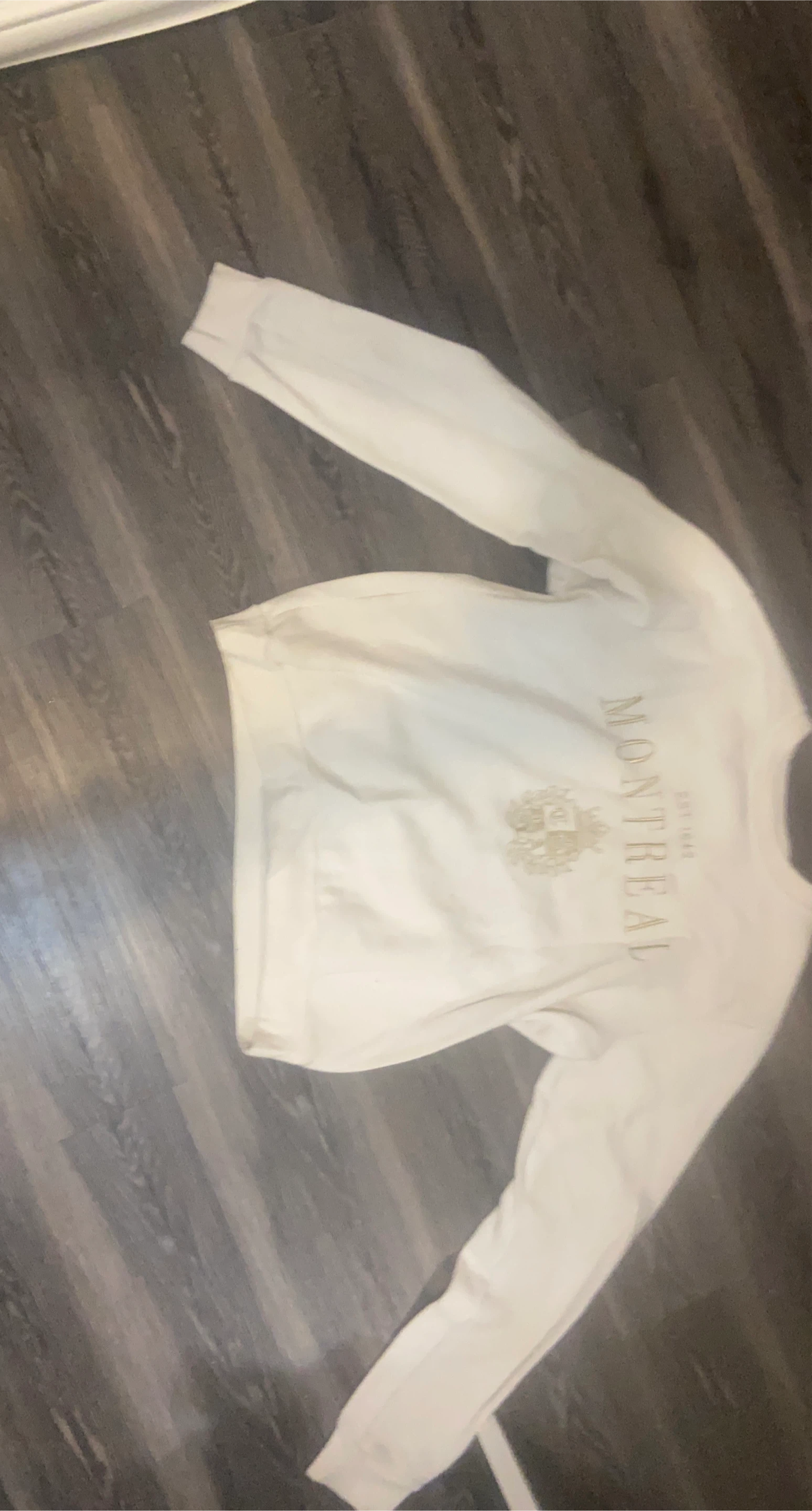 Montreal White Crewneck Sweatshirt thumbnail