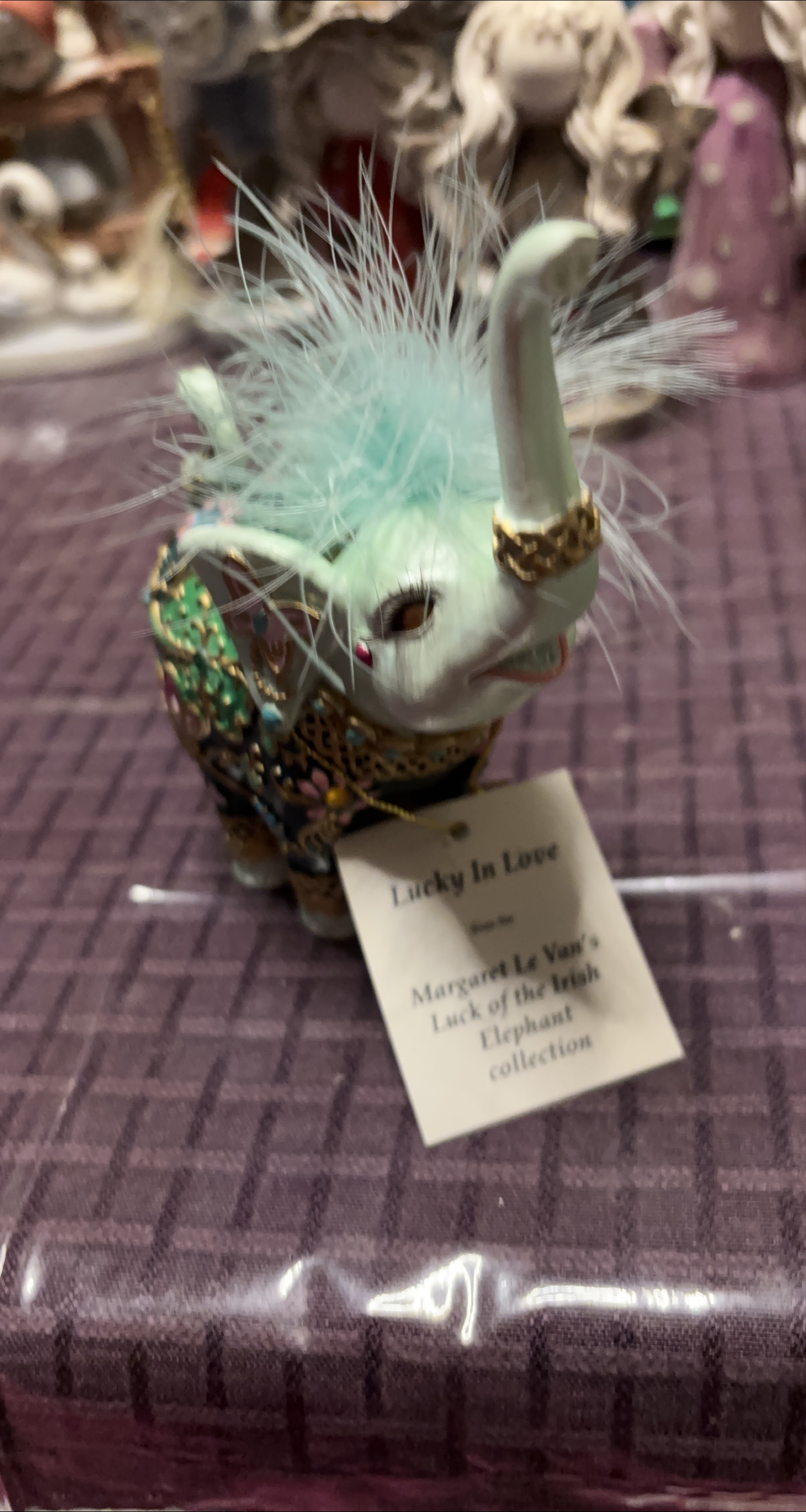 Margaret Le Van's Lucky In Love Elephant Figurine thumbnail