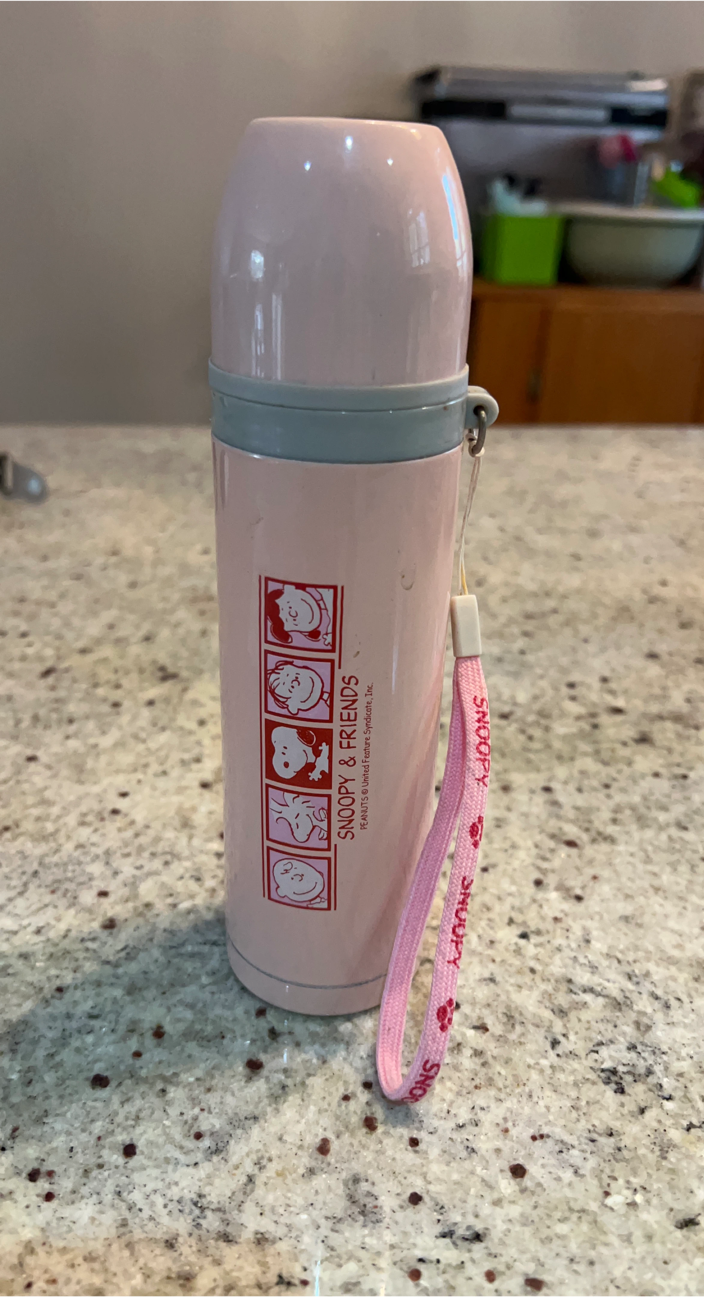 🥕 Day 4 - cute Snoopy & Friends Pink Water Bottle thumbnail