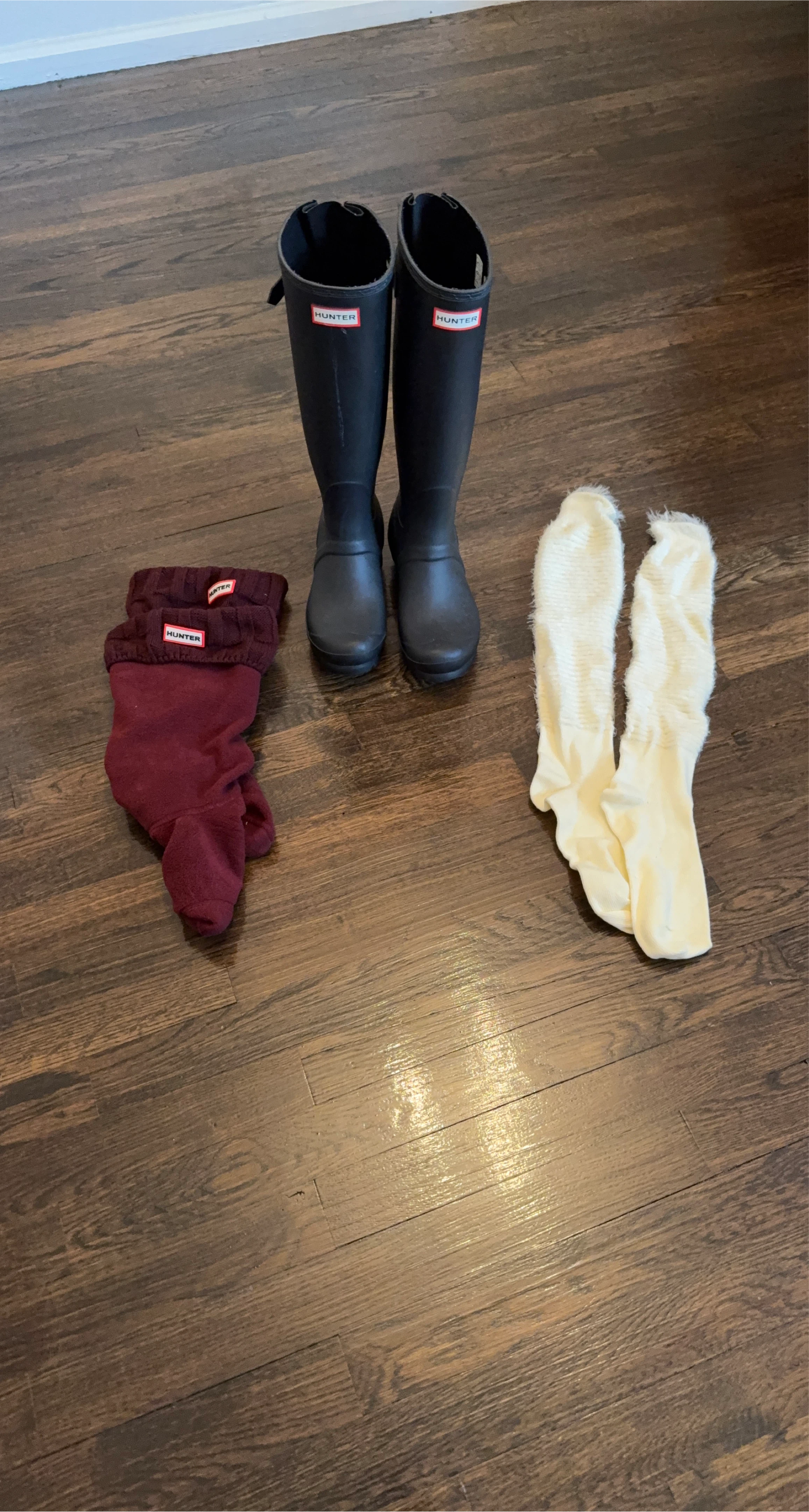 Hunter Rain Boots with Socks thumbnail