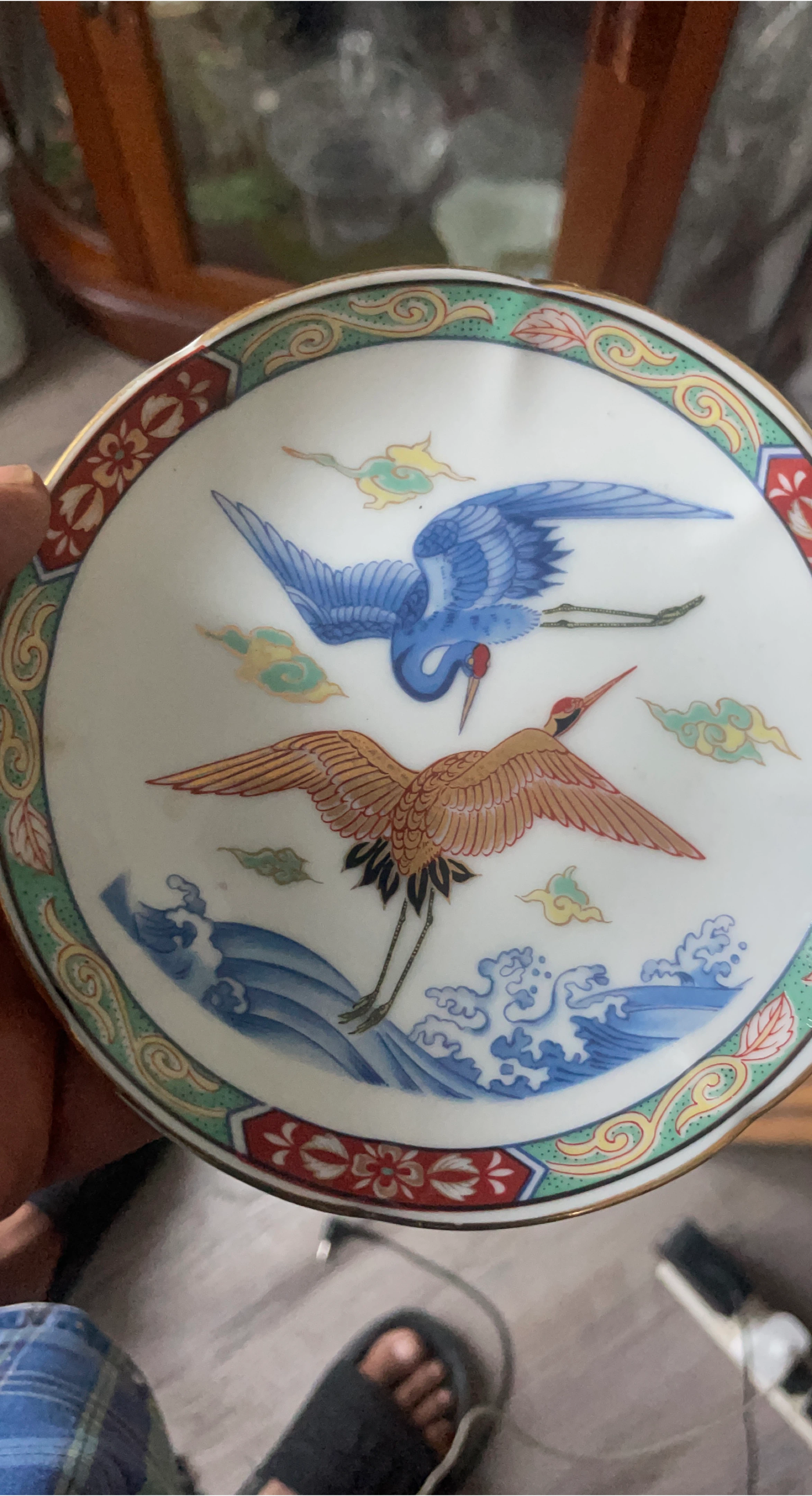 Vintage Crane Design Plate thumbnail