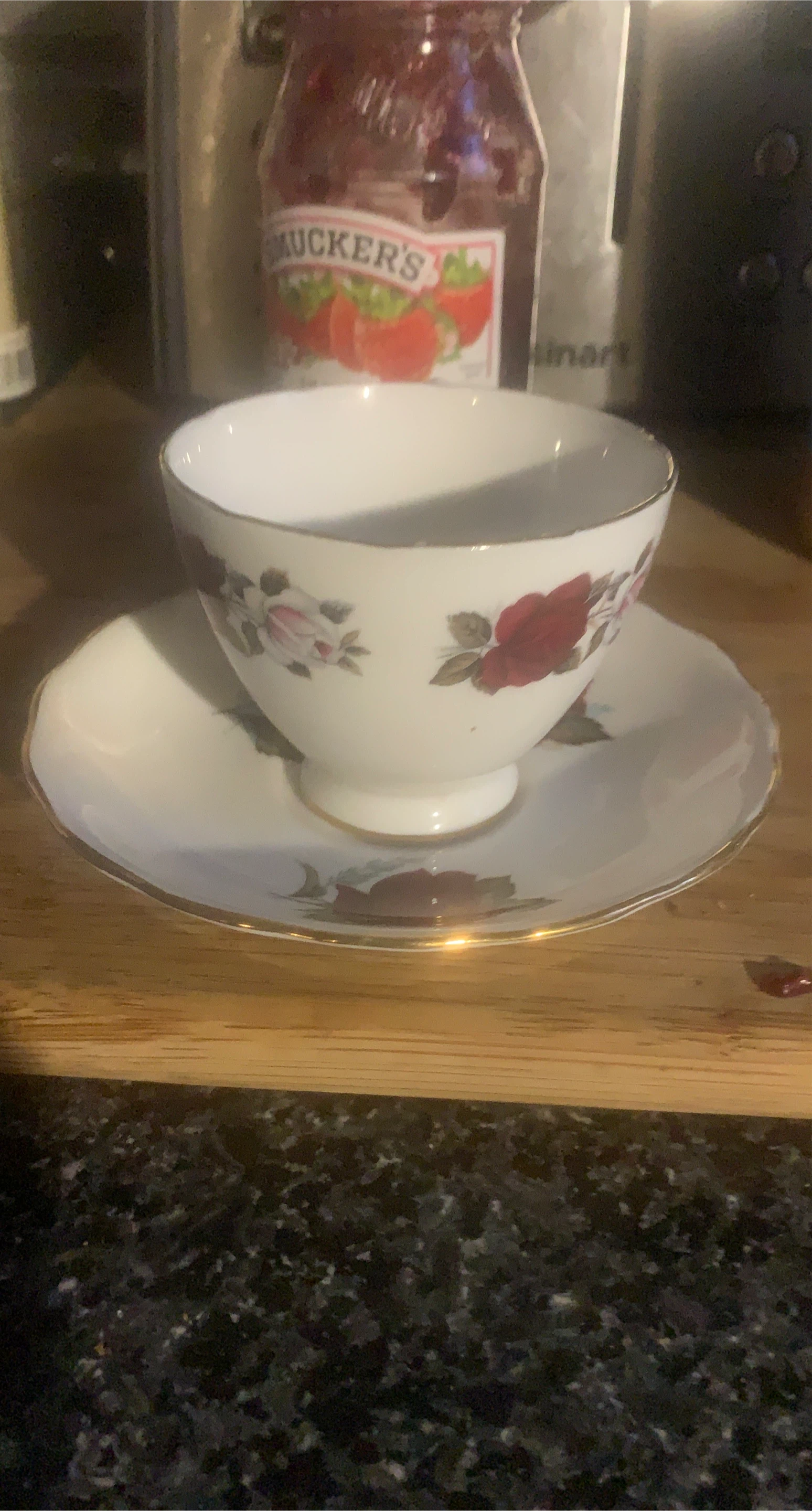 Floral Tea Cup and Saucer Set thumbnail