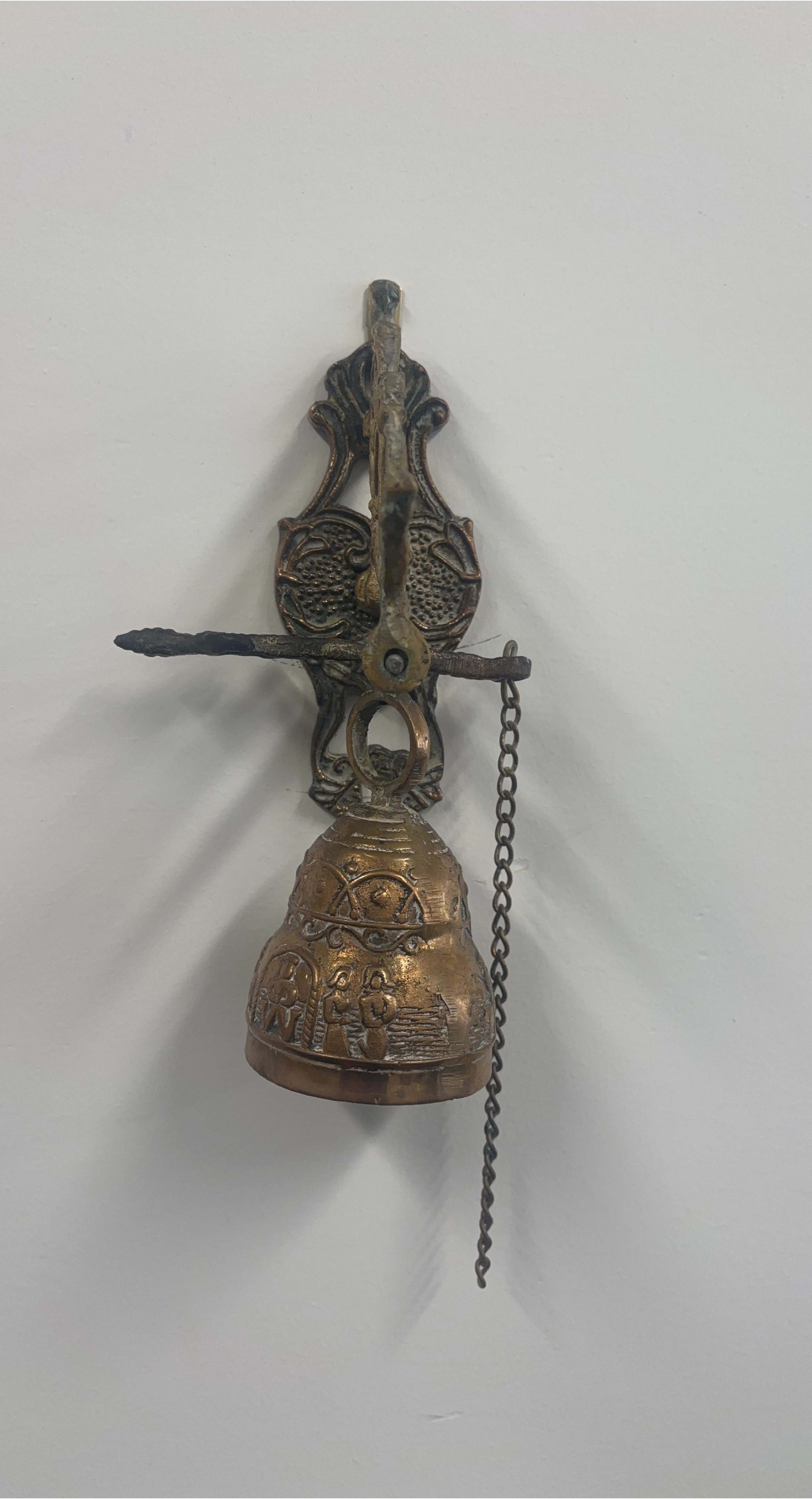 Vintage Style Brass Wall-Mounted Bell thumbnail