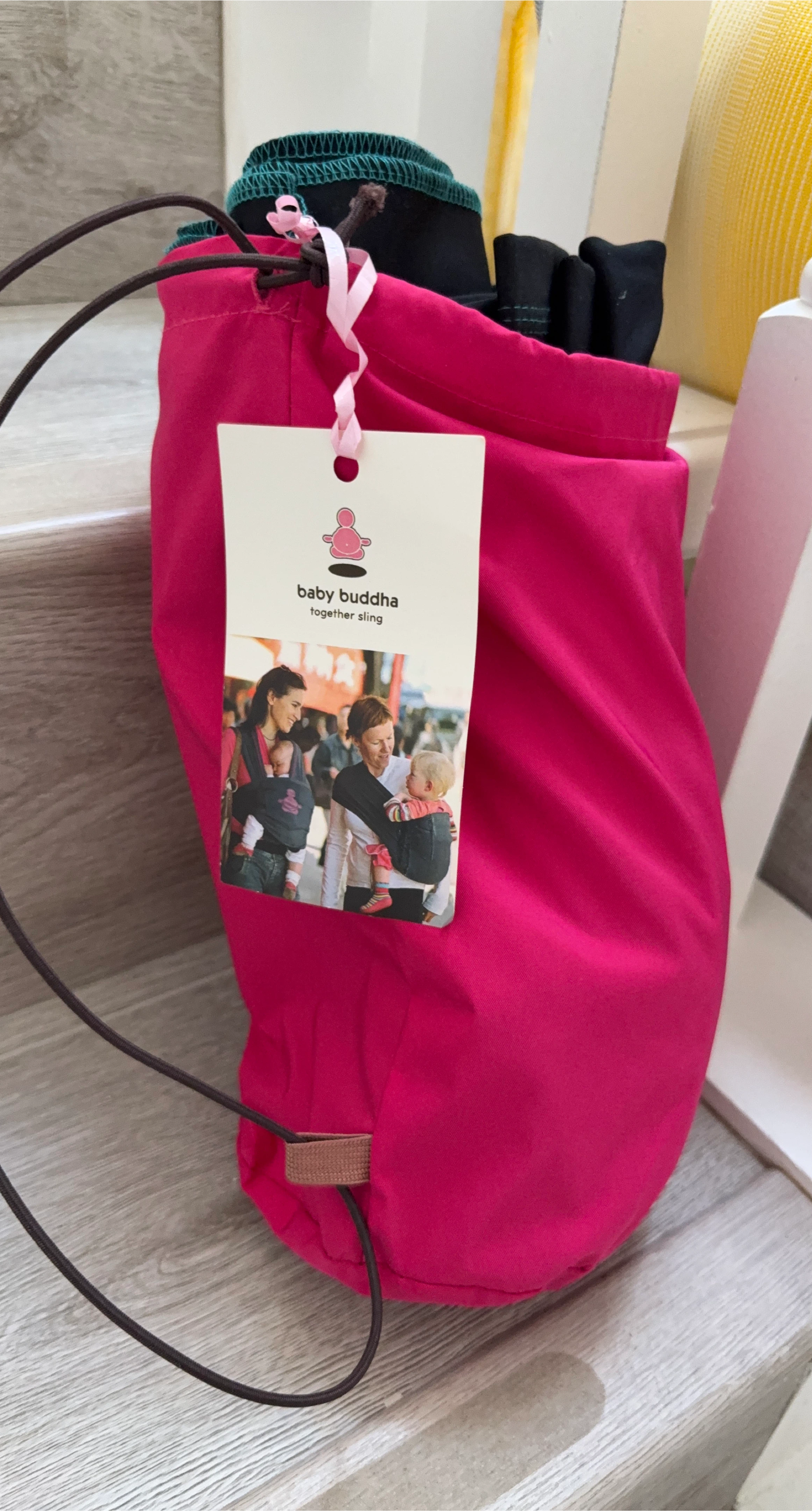 Baby Buddha Together Sling - Pink thumbnail