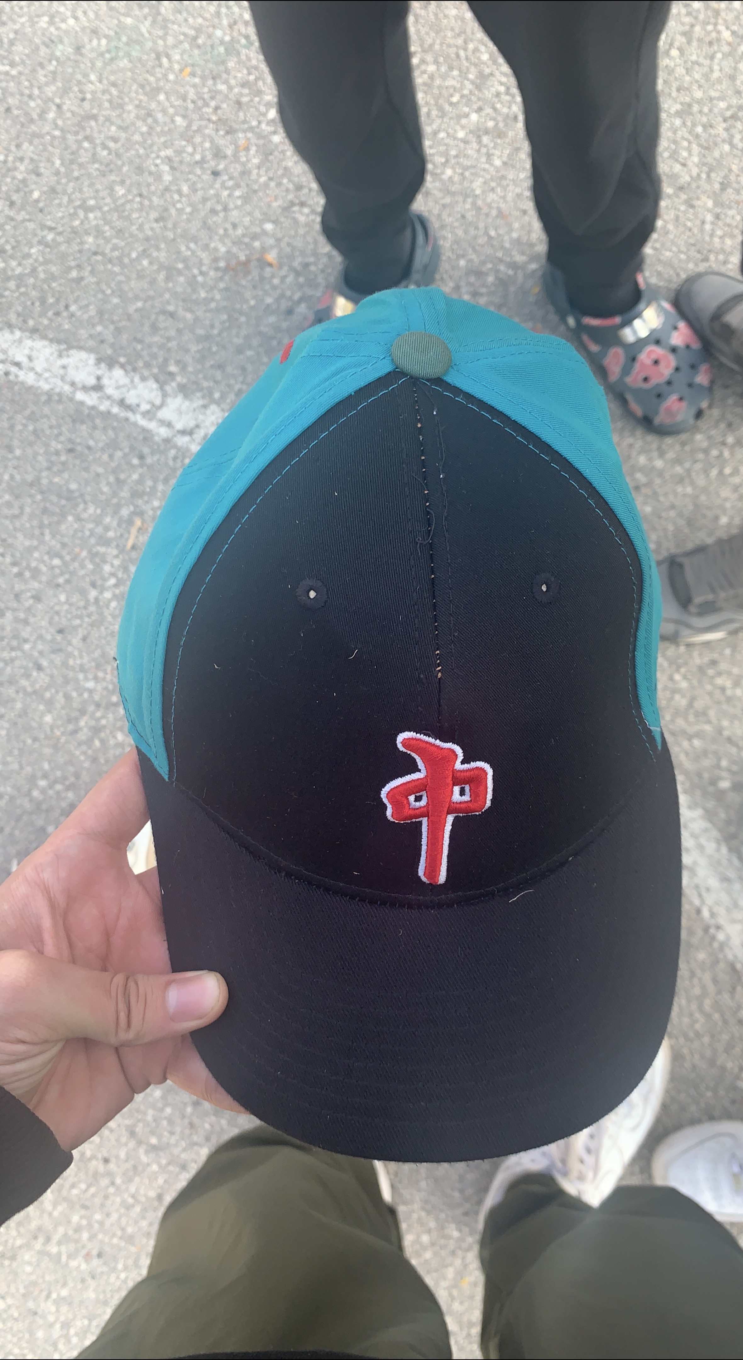 Black & Turquoise Baseball Cap thumbnail