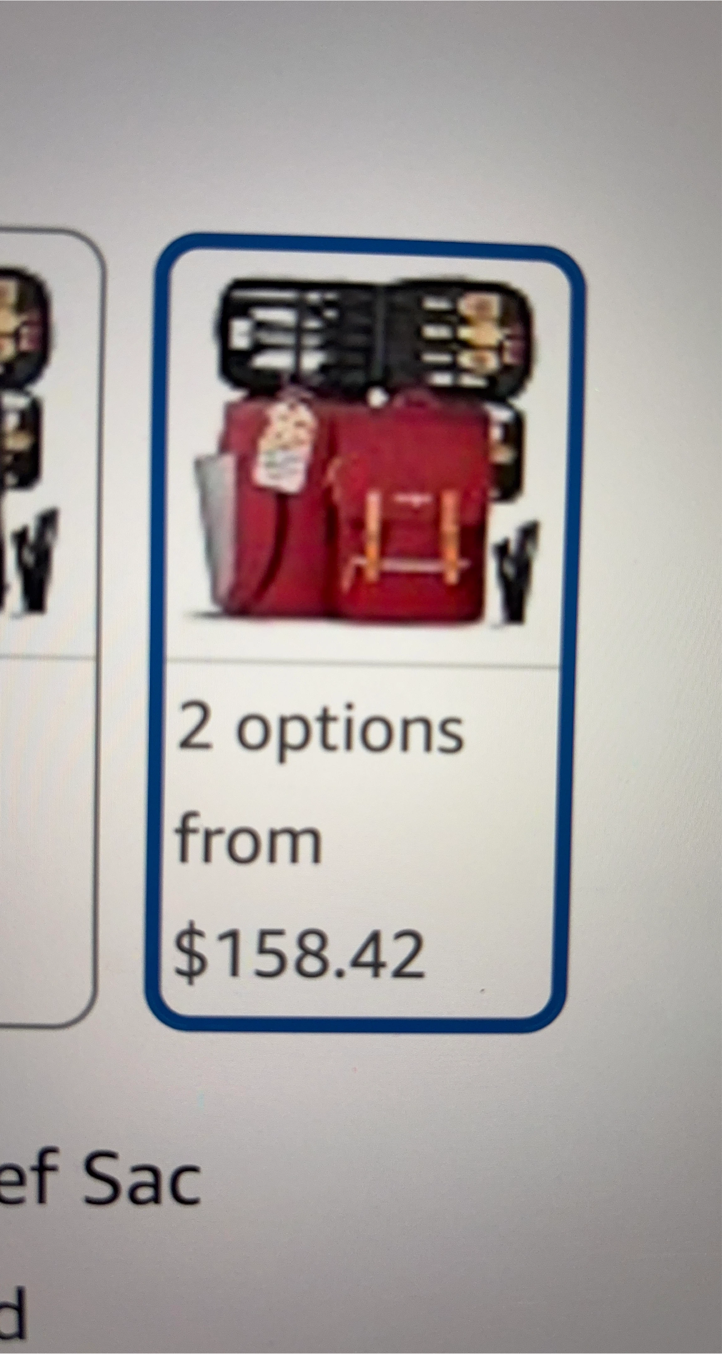 Chef Sac Knife Bag Vintage Backpack - Red thumbnail